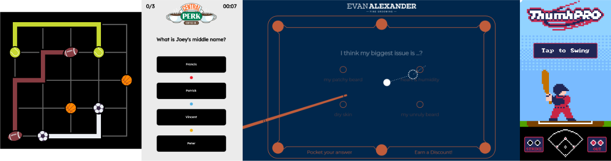 pool quiz game web game