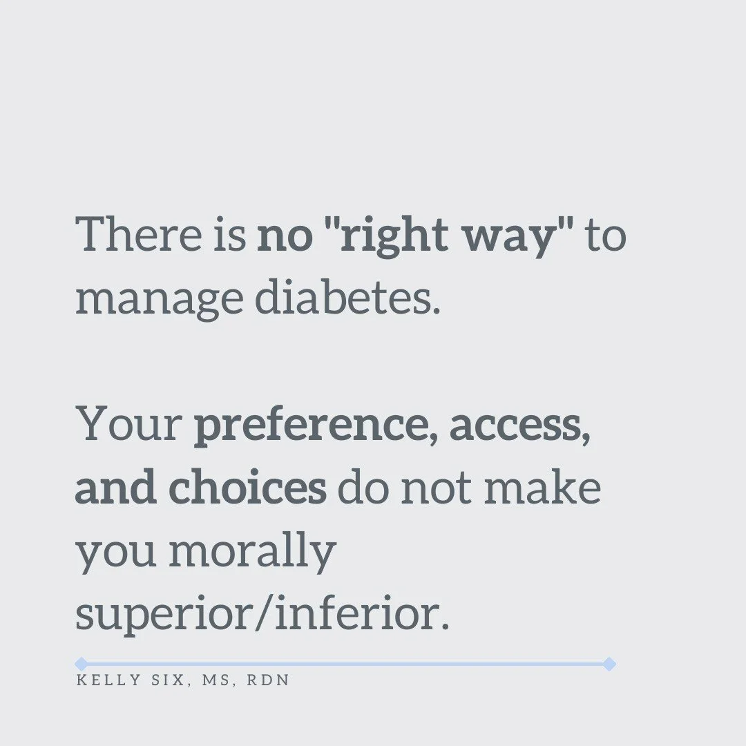 The way you manage diabetes will be different from how I manage diabetes.

The way I manage diabetes will be different from how they manage diabetes.

The way they managed diabetes will be different from *the unending* diet recommendations for diabet
