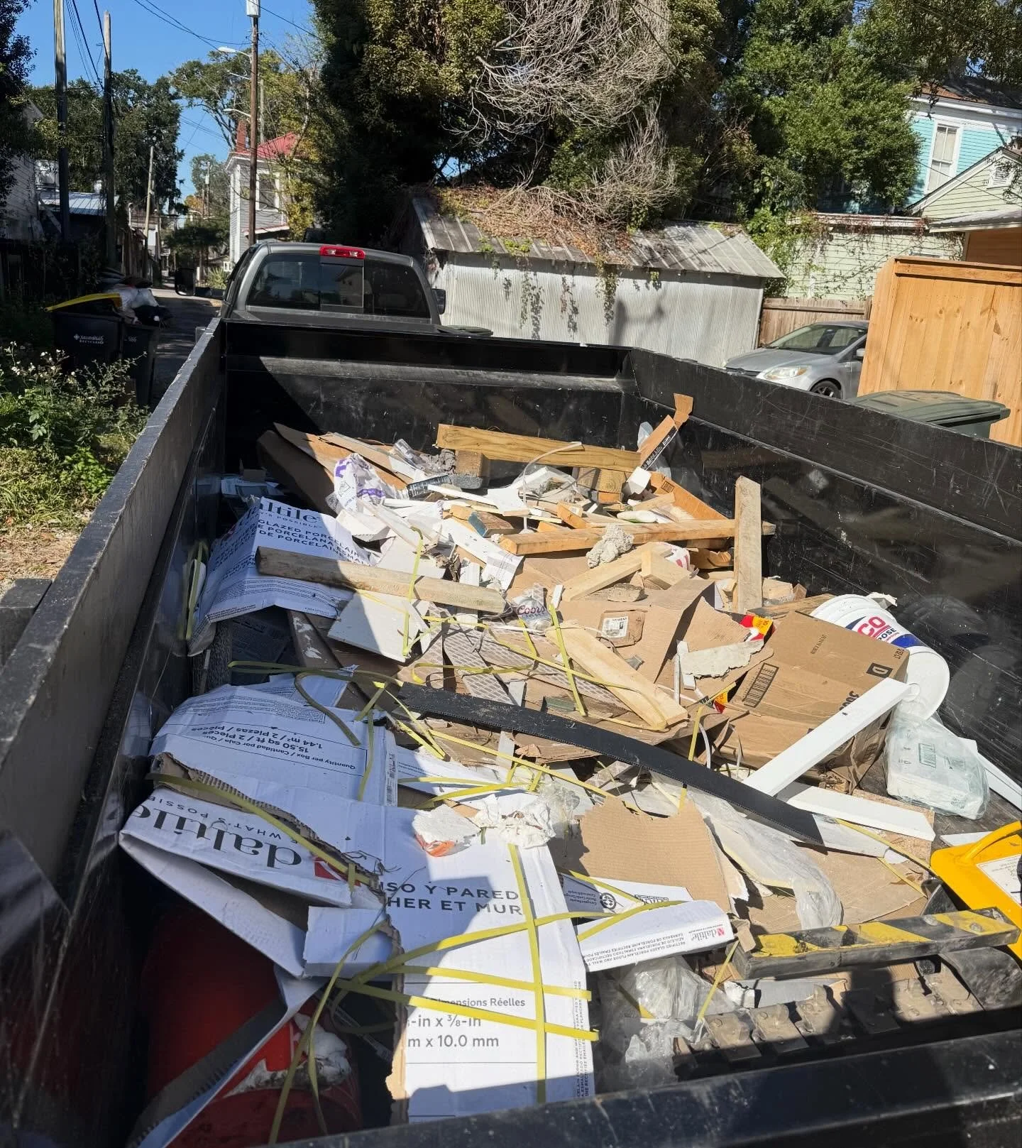 We helped a builder clean up his construction site today. Builders and project managers in the Savannah area, if you need help clearing out materials for your next project phase, don't hesitate to call or text me. I'd be happy to help. +1 (912) 328-0