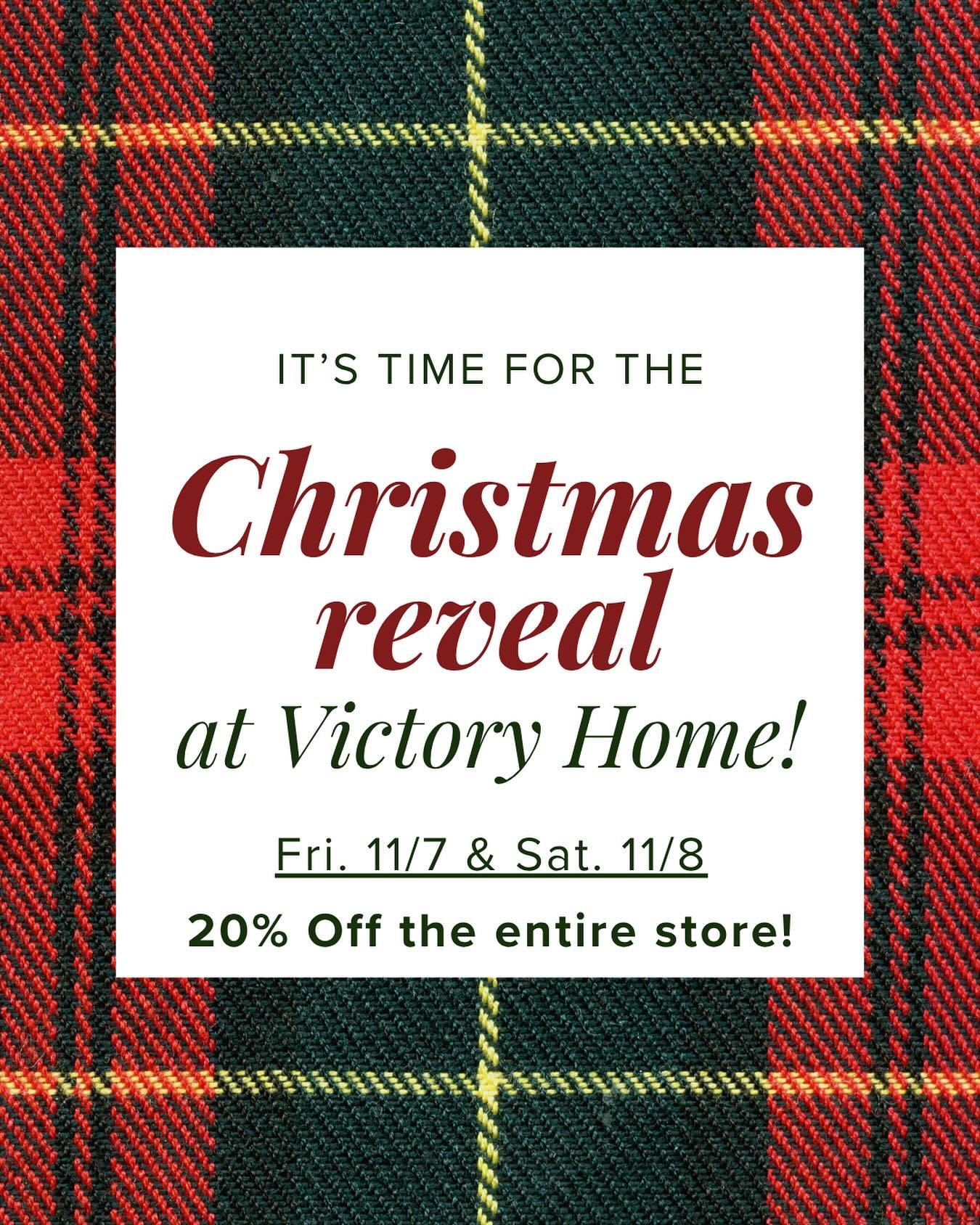 20% off the entire store on Friday, 11/7, and Saturday, 11/8, during our Christmas reveal! See you tomorrow!
.
.
#shopsmallboise #christmasboise #boiseidaho #shopsmall #inboise #homedecorboise #idahome #northendboise #boisemoms #homestoreboise #inter