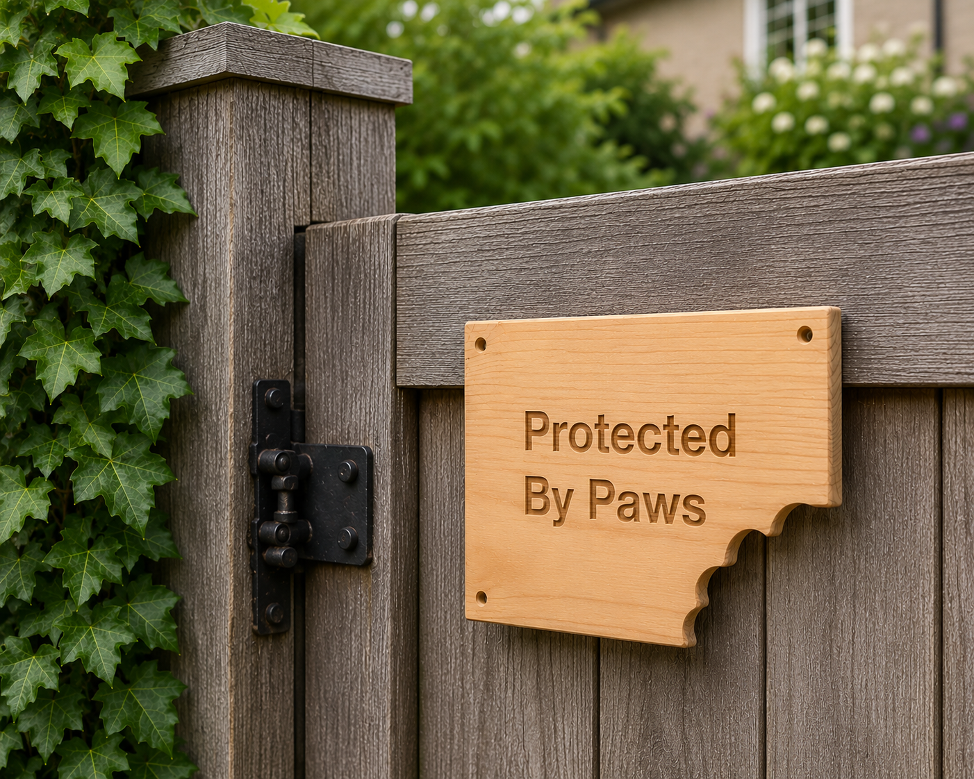 Rustic Wooden Dog Sign | Handmade Personalised Dog Sign