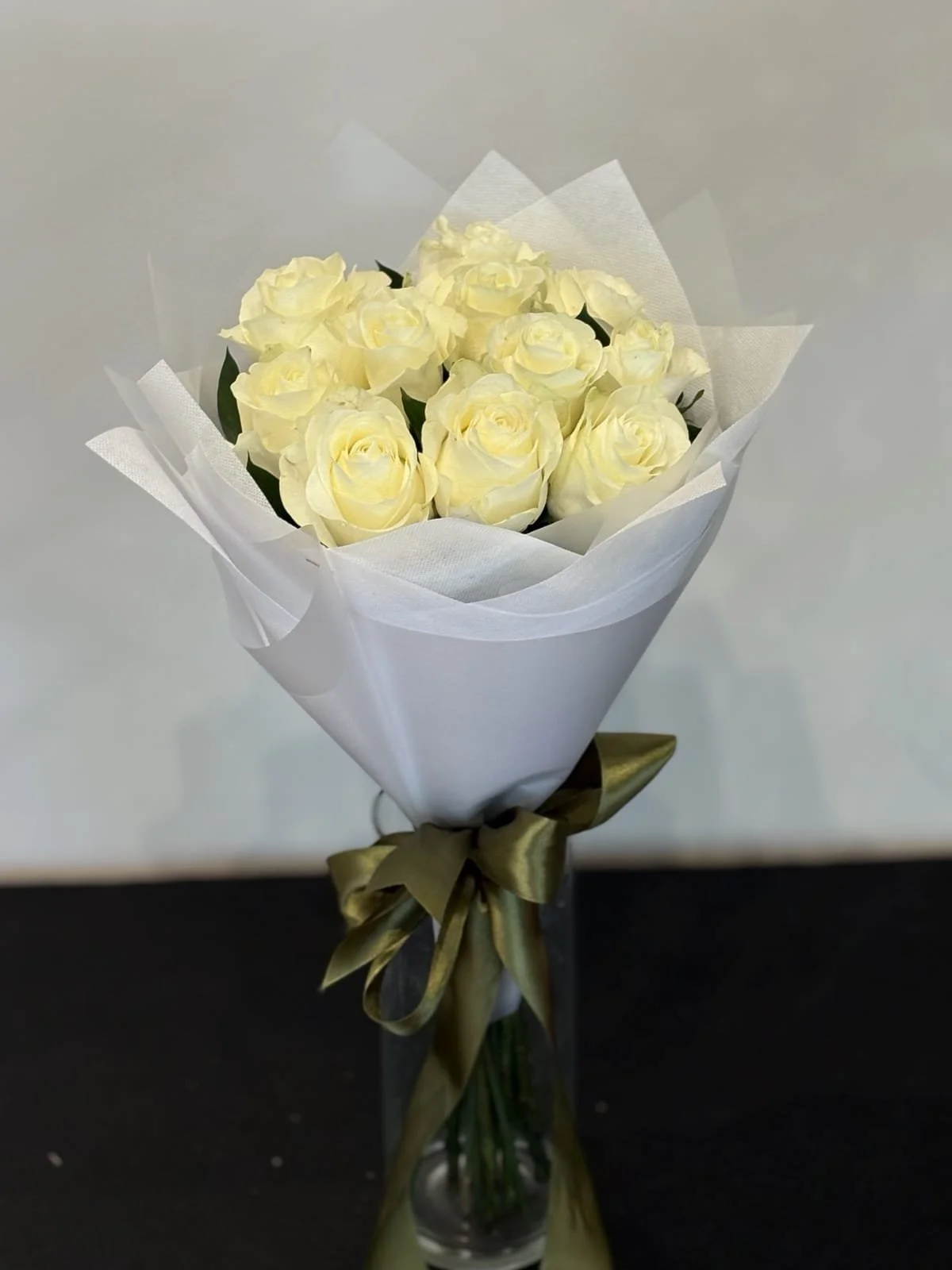 Tender Love - White Rose Bouquet
