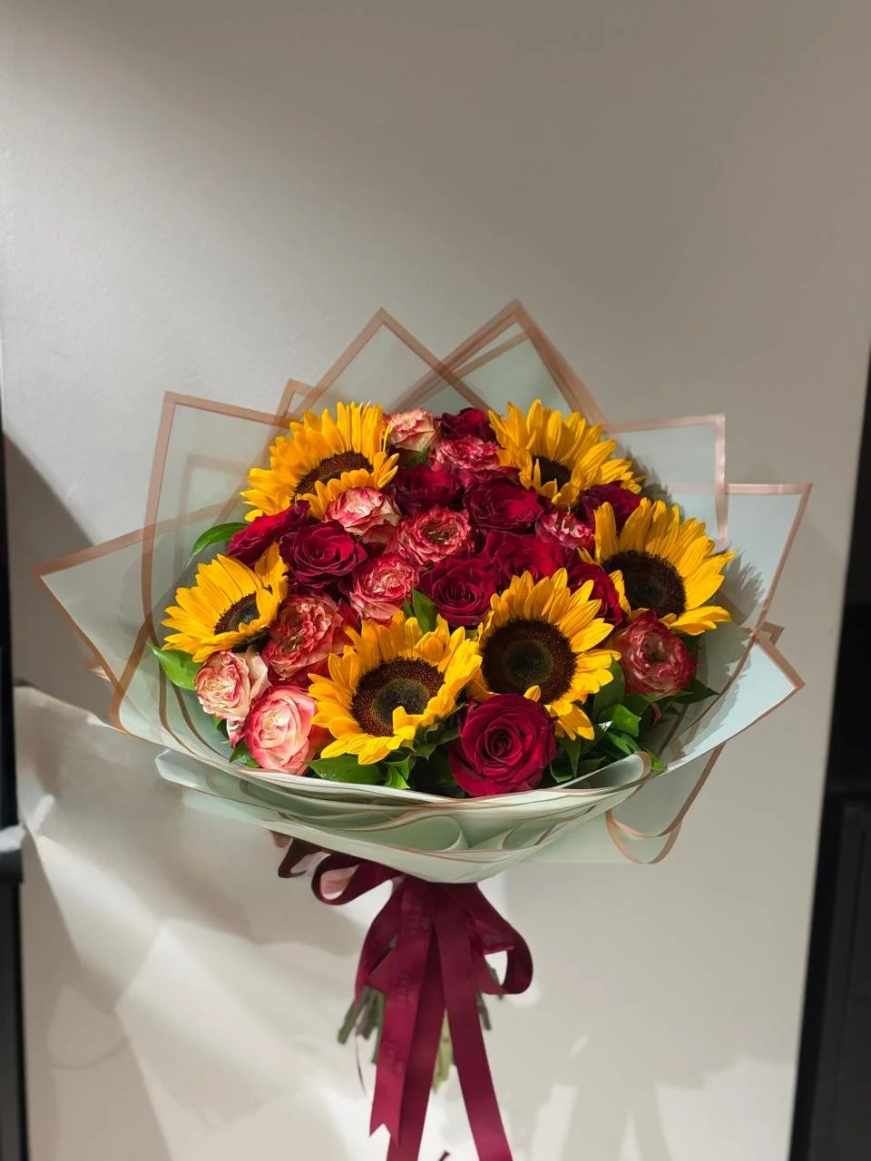 Sunflower & Rose Harmony Bouquet