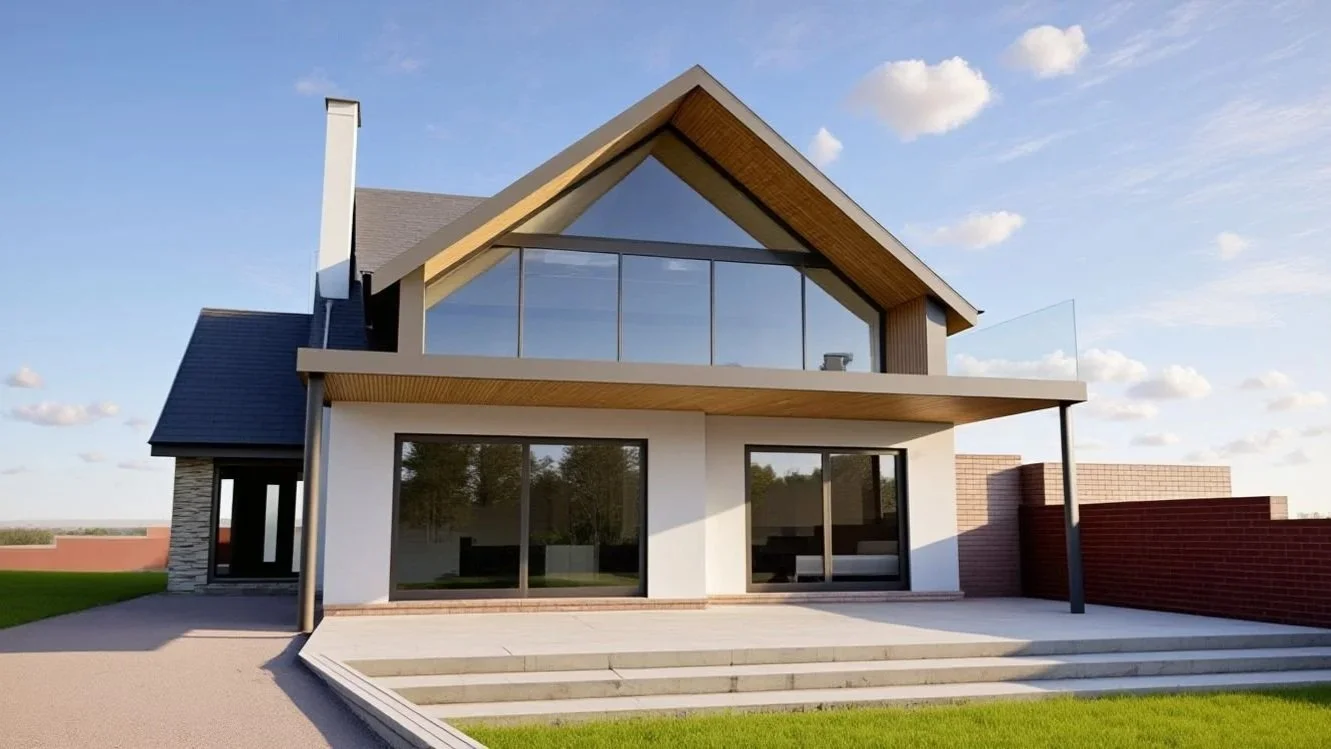 Modern glazed roof conversion and bungalow renovation in Lytham by KLN Architectural Design