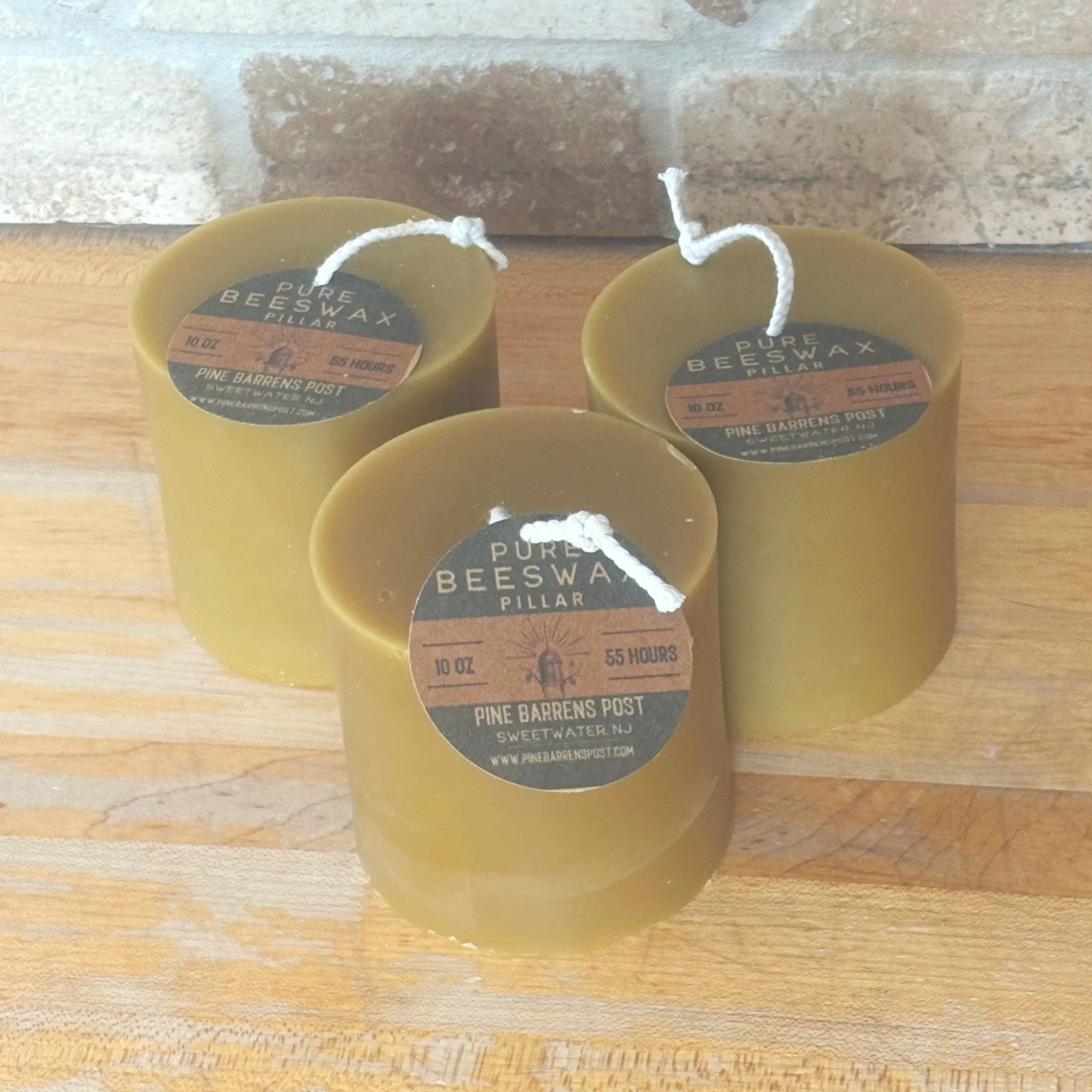 Pure Beeswax 3" Pillar Candle