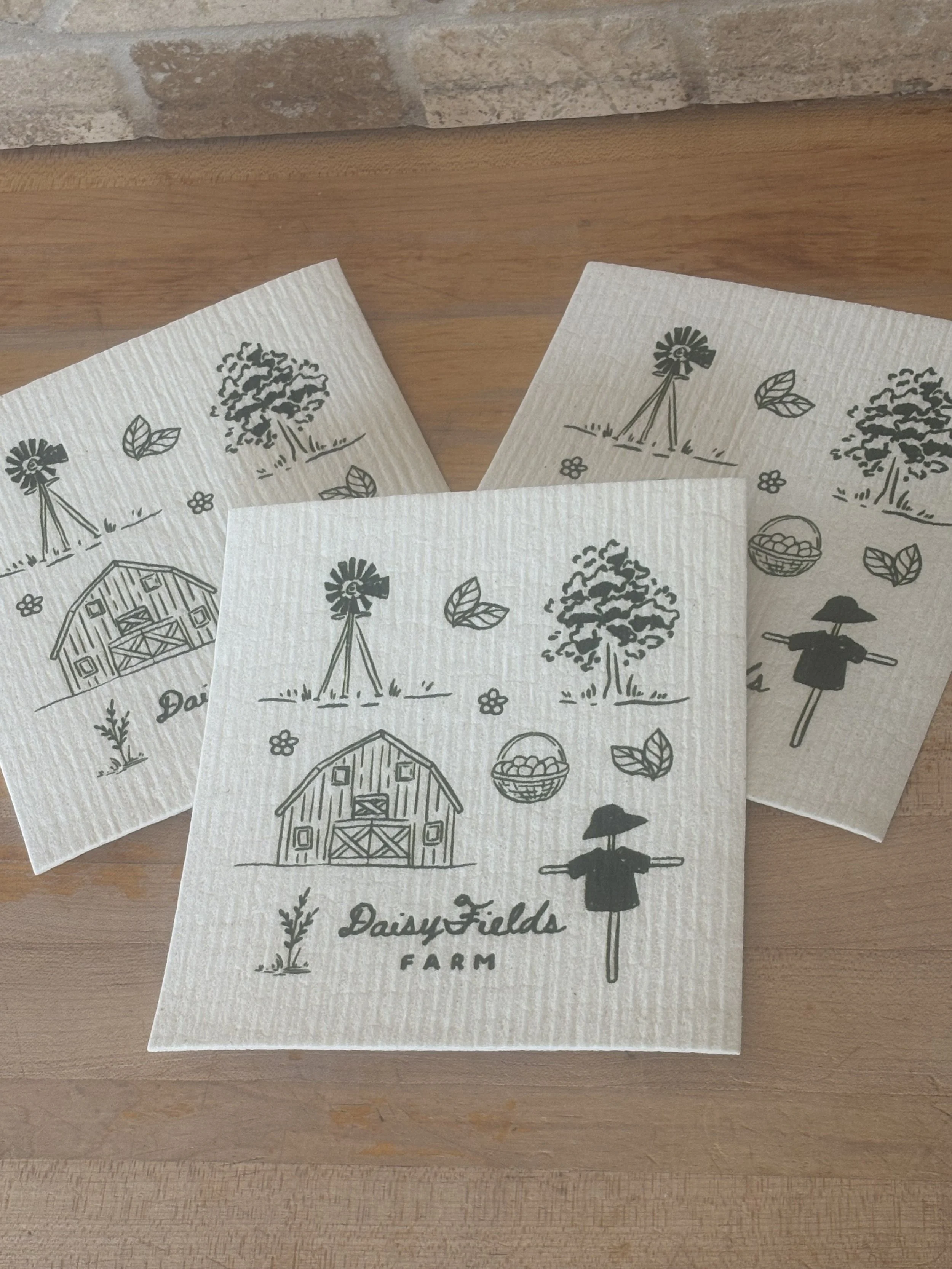 DaisyFields Farm Swedish Dishcloth