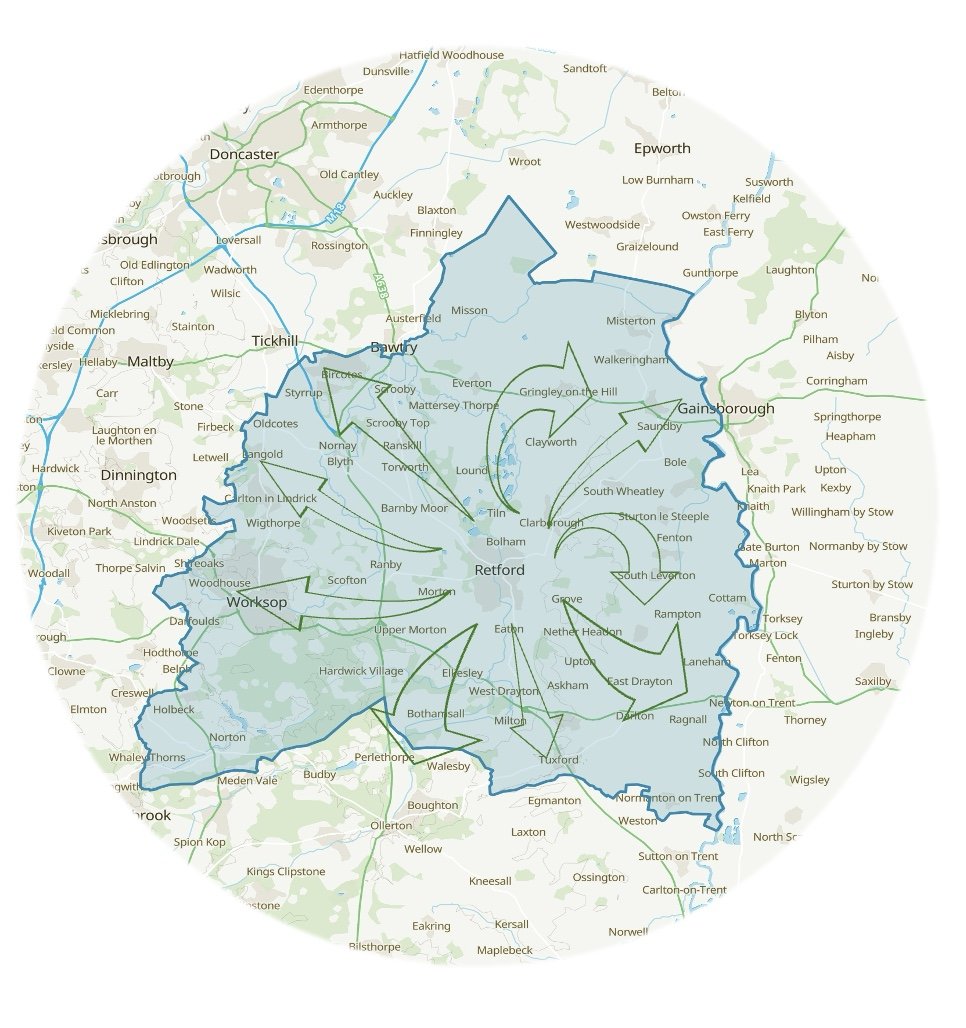 Map of the Borough of Barking and Dagenham in London, showing boundaries and neighborhoods such as Barking, Dagenham, Becontree, and Thames View.
