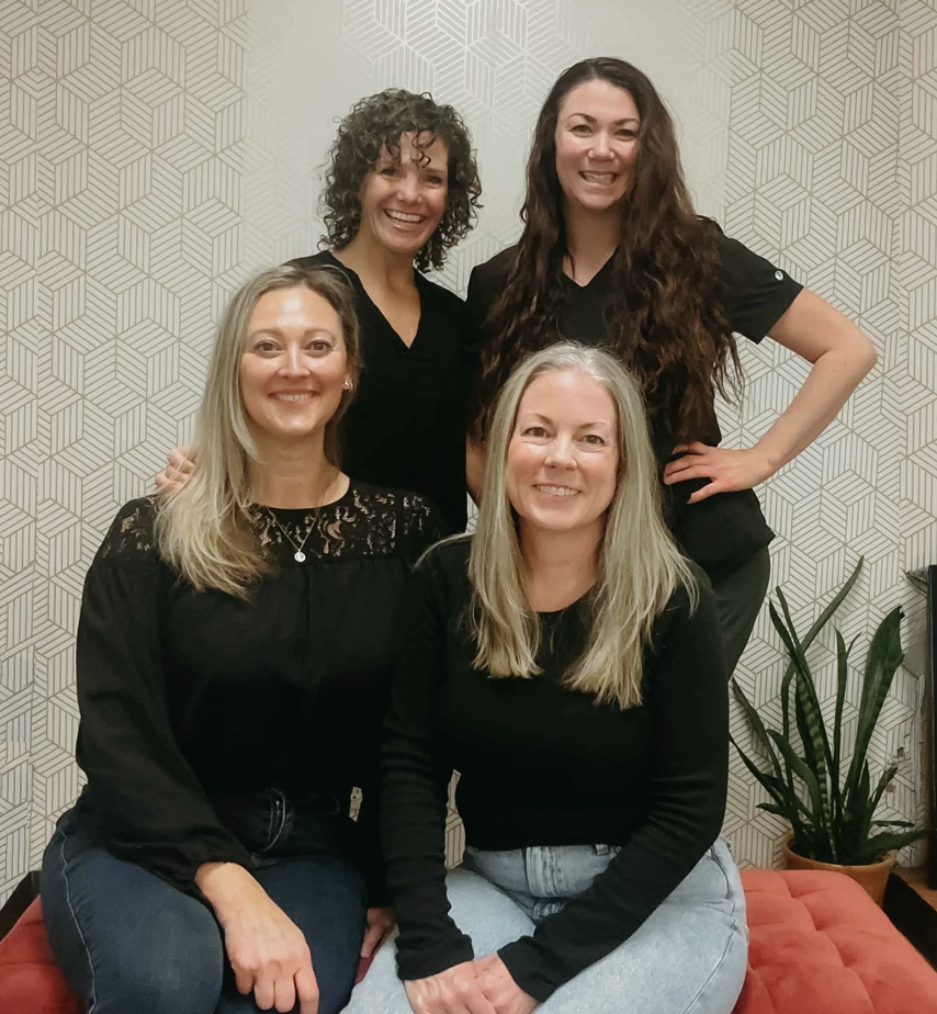 Care team smiling at camera