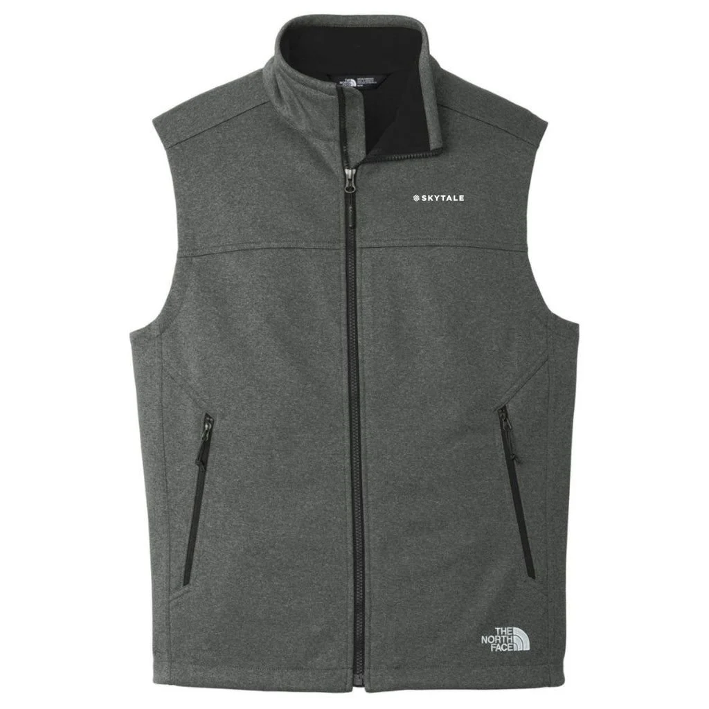 The North Face Men's Dark Grey Heather Ridgewall Soft Shell Vest