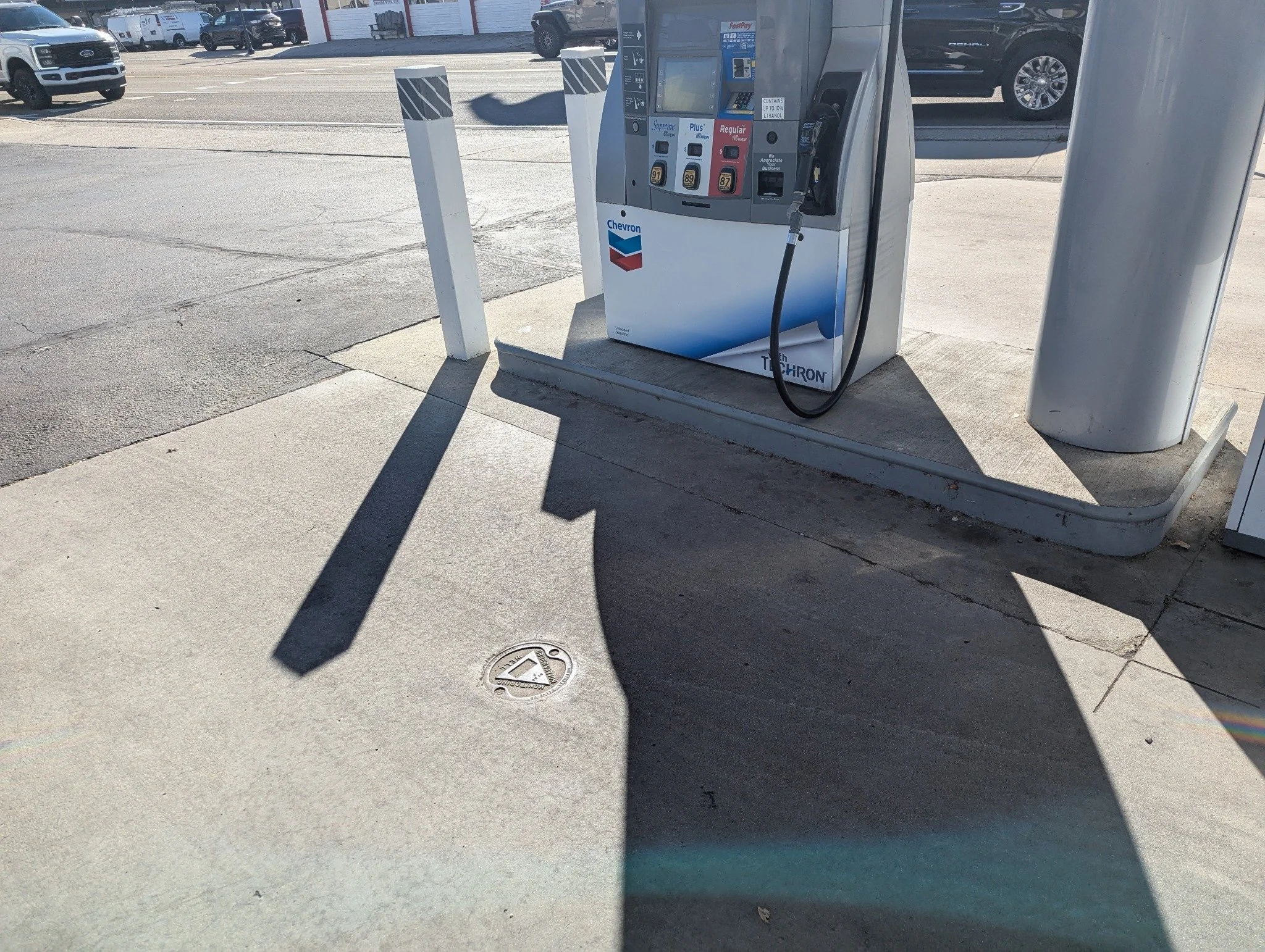 Environmental field observation at a fuel dispenser in Idaho
