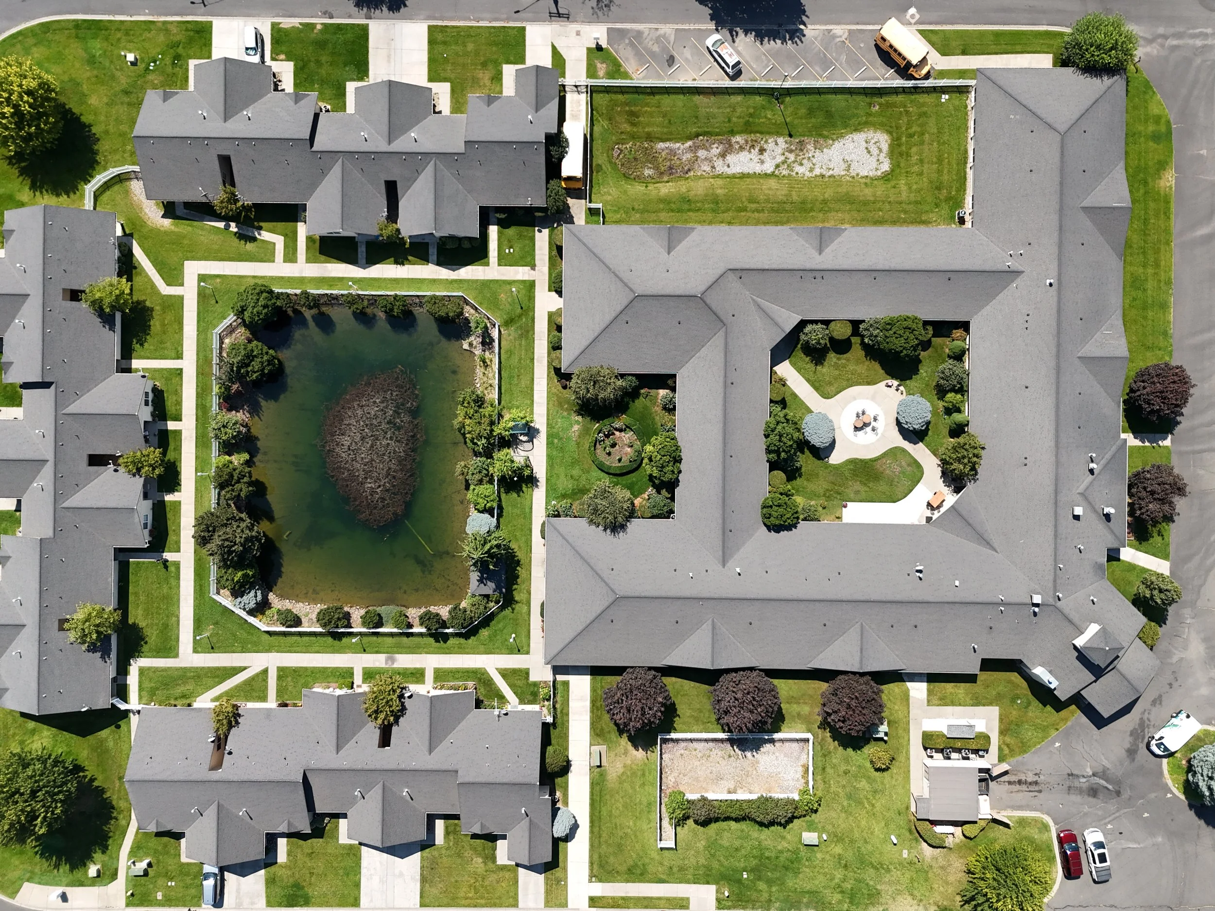 Drone survey of a multifamily residential campus