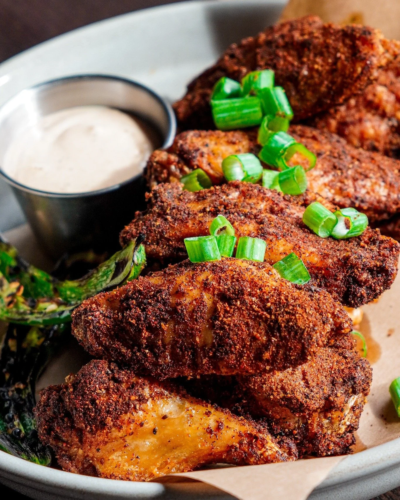 Wings + Game Day = Saturday perfection. 🍗🏈

Our dry rub wings come loaded with flavor&mdash;1 lb of drums and flats tossed in your choice of:
🔥 Classic Buffalo + Ranch
🍯 Black Garlic BBQ + Hot &amp; Sour Mustard
🌶️ Ancho Dry-Rub + Chipotle Crema