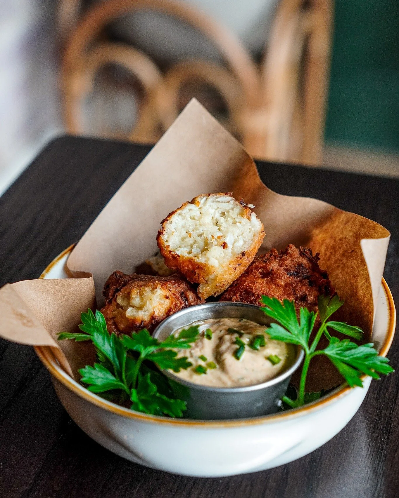 Golden, crispy, and gone in seconds. 

Our Crab Beignets are light, fluffy, and packed with savory crab.

Perfect to kick off your meal or steal the whole show.

Catch them while they&rsquo;re hot. 

#amsdenstation #versaillesky #kentucky #versailles