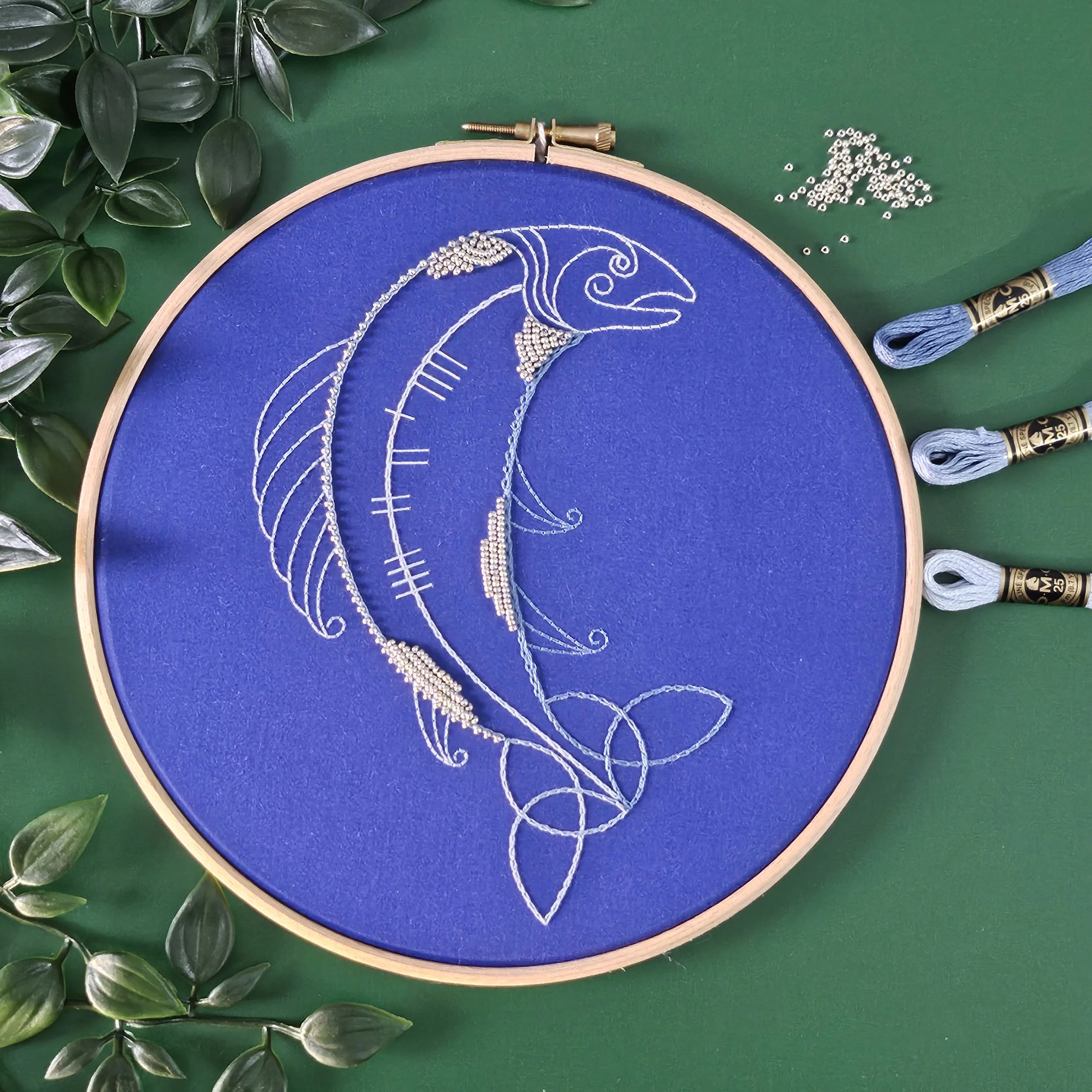salmon of knowledge embroidery kit