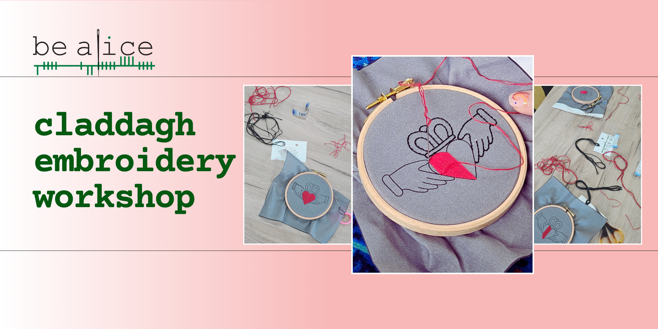 claddagh embroidery workshop