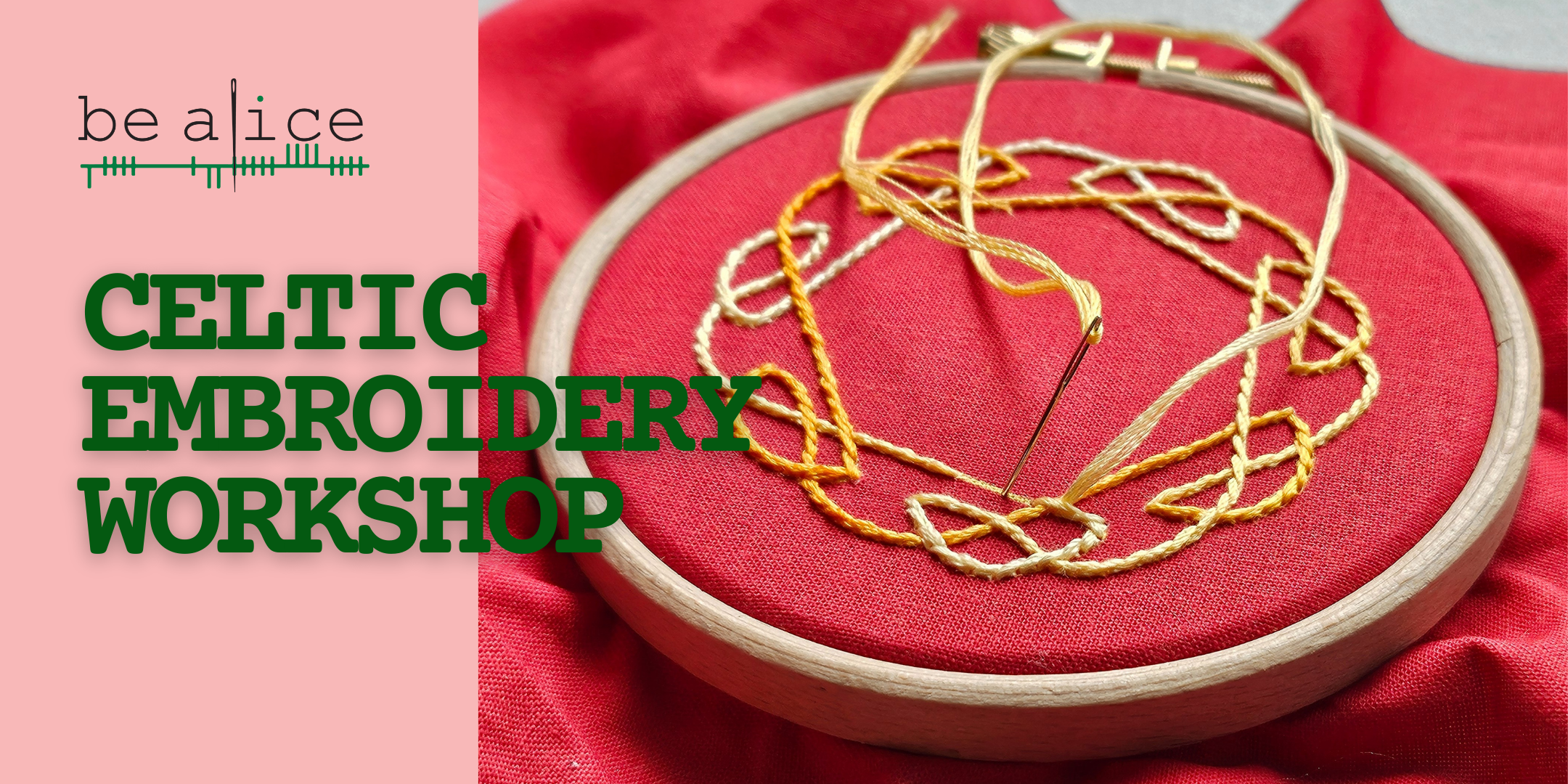 NMI x be alice embroidery workshop