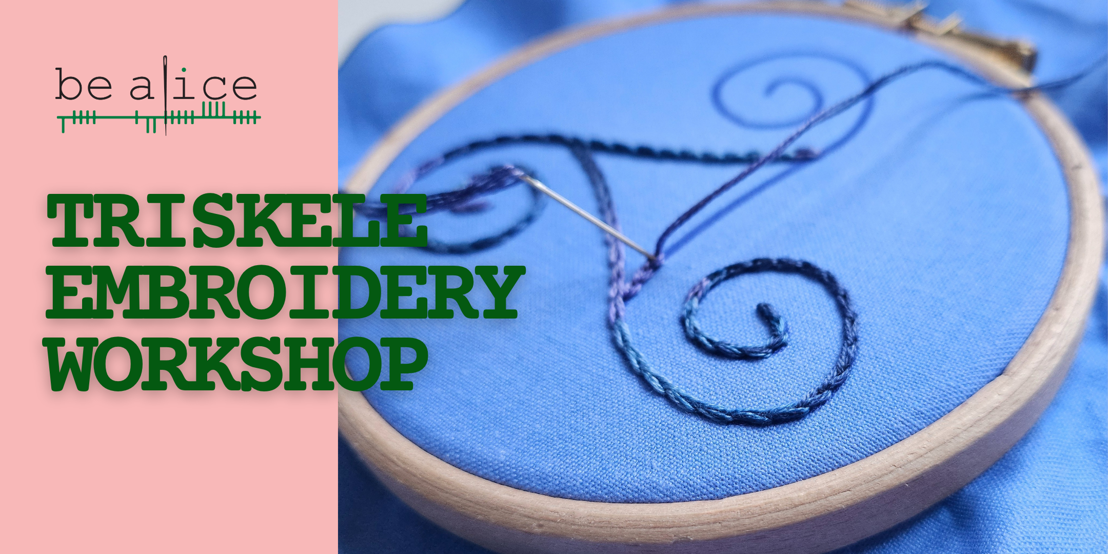 triskele embroidery workshop 