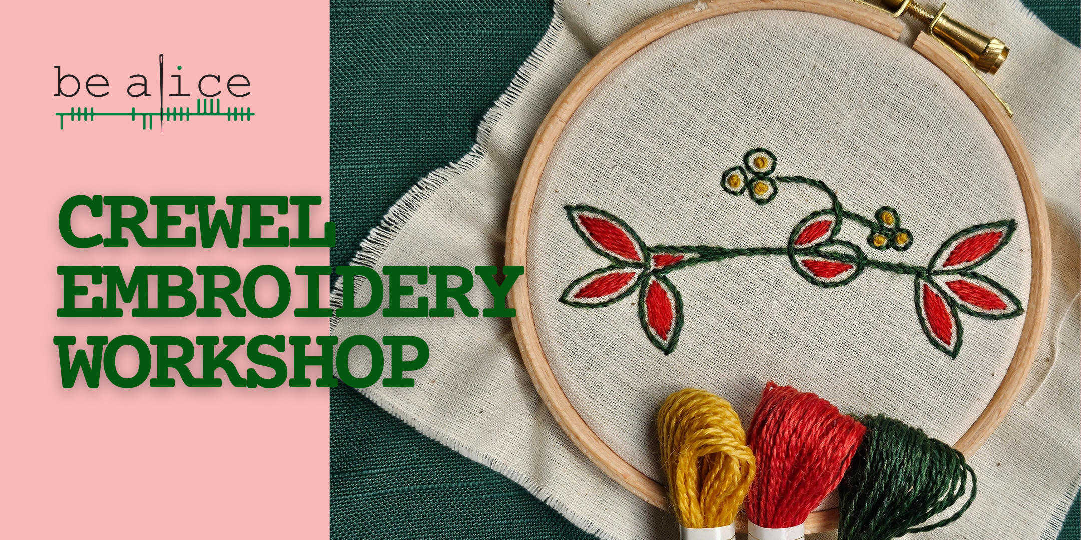 crewel embroidery workshop