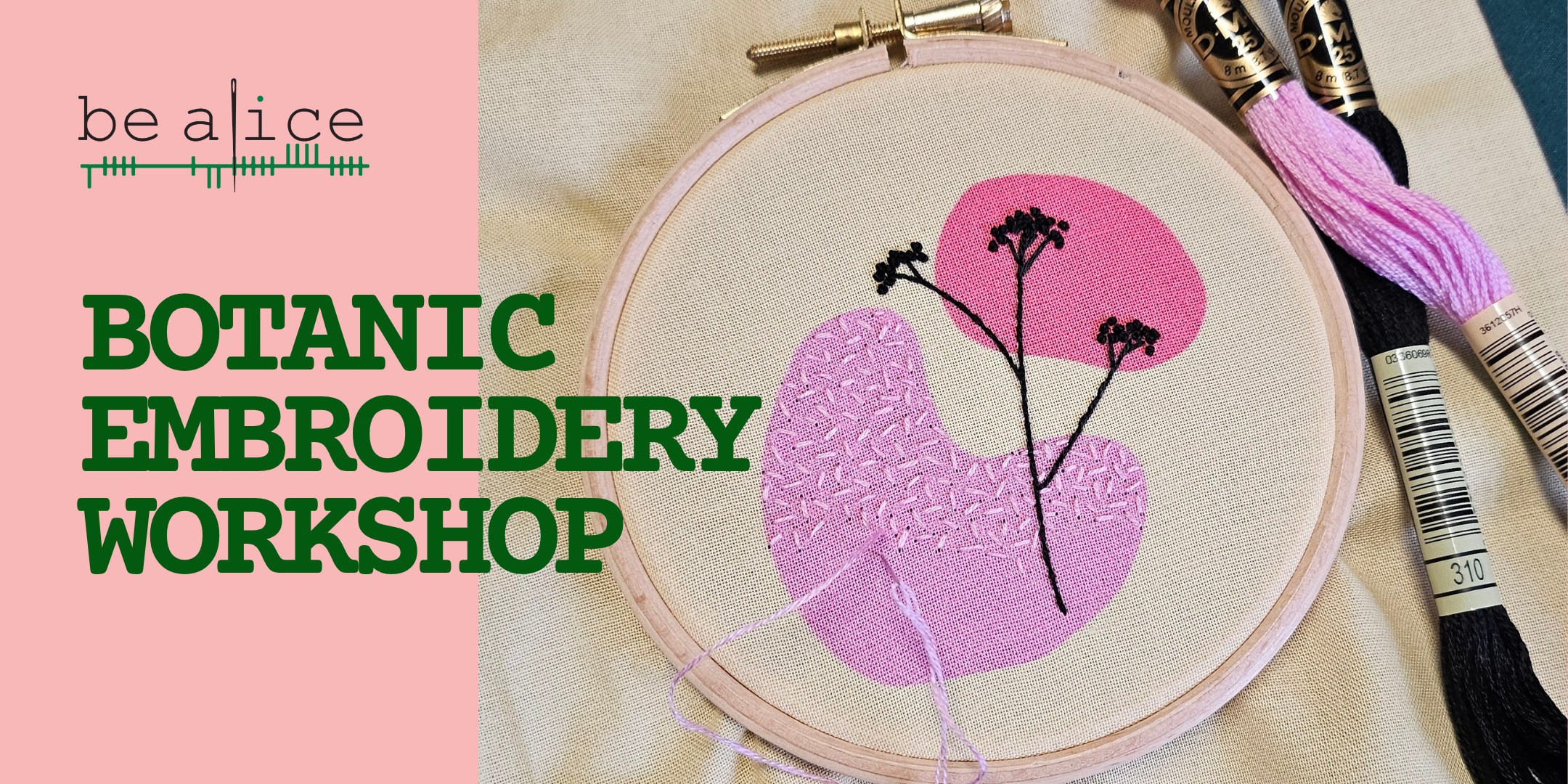 botanic embroidery workshop