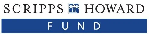 Scripps Howard Fund logo with blue and white color scheme.