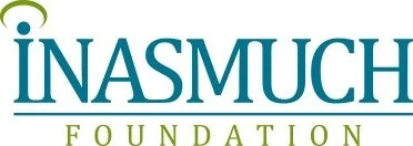 Logo of INASMUCH Foundation with the words 'INASMUCH' in large teal letters and 'FOUNDATION' in smaller green letters underneath.