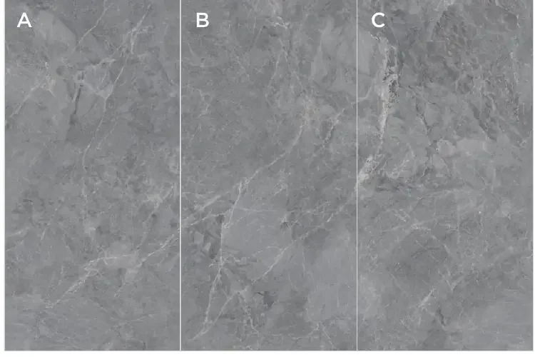 Wyndham Grey sintered stone slab – mid-tone grey marble look, fine veining | Build Pro Carmel IN