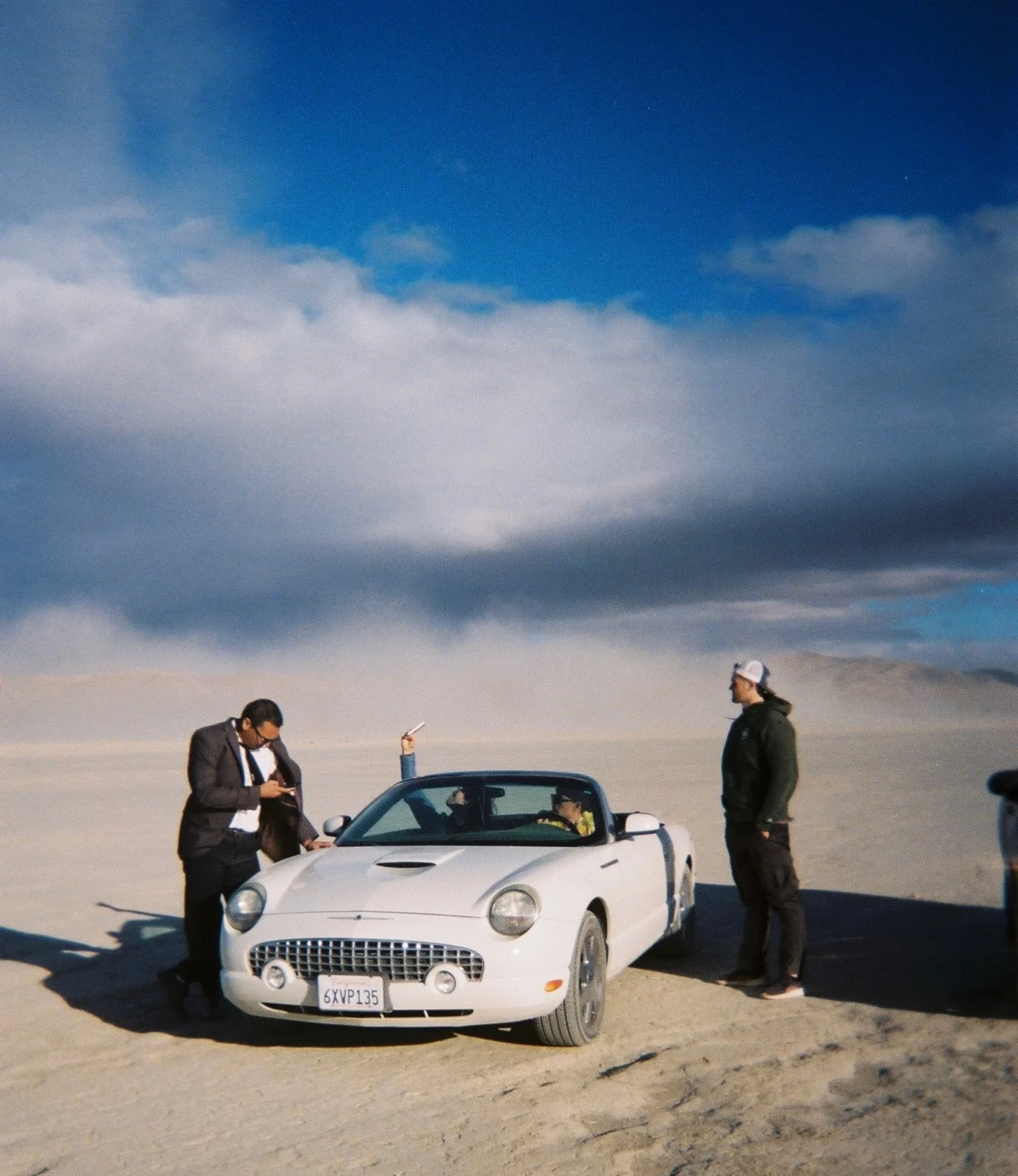 Téo Amo & Ethan Locy on set of a Boneyard Banquet production