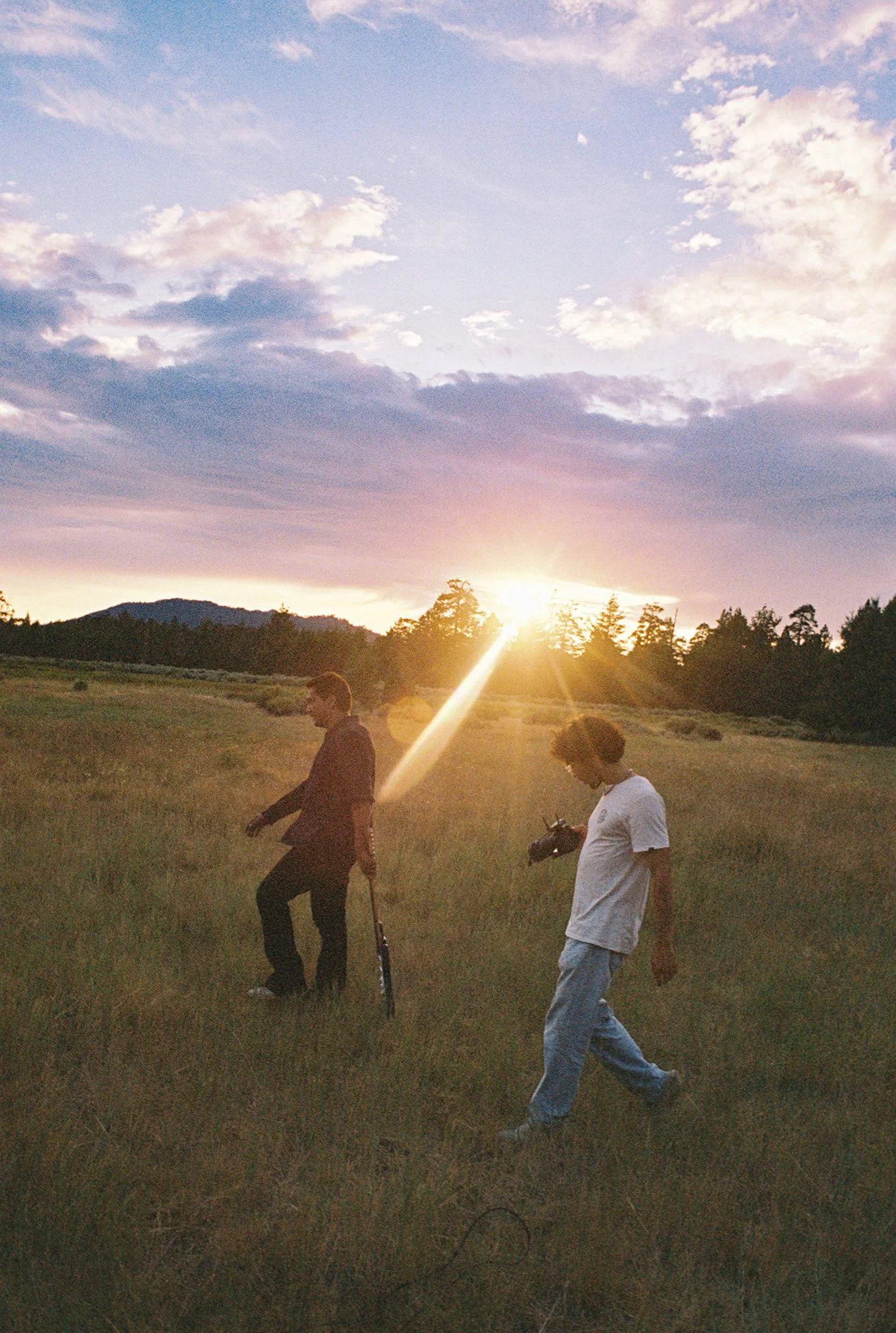 Téo Amo & Josh Lopez on set of a Boneyard Banquet production