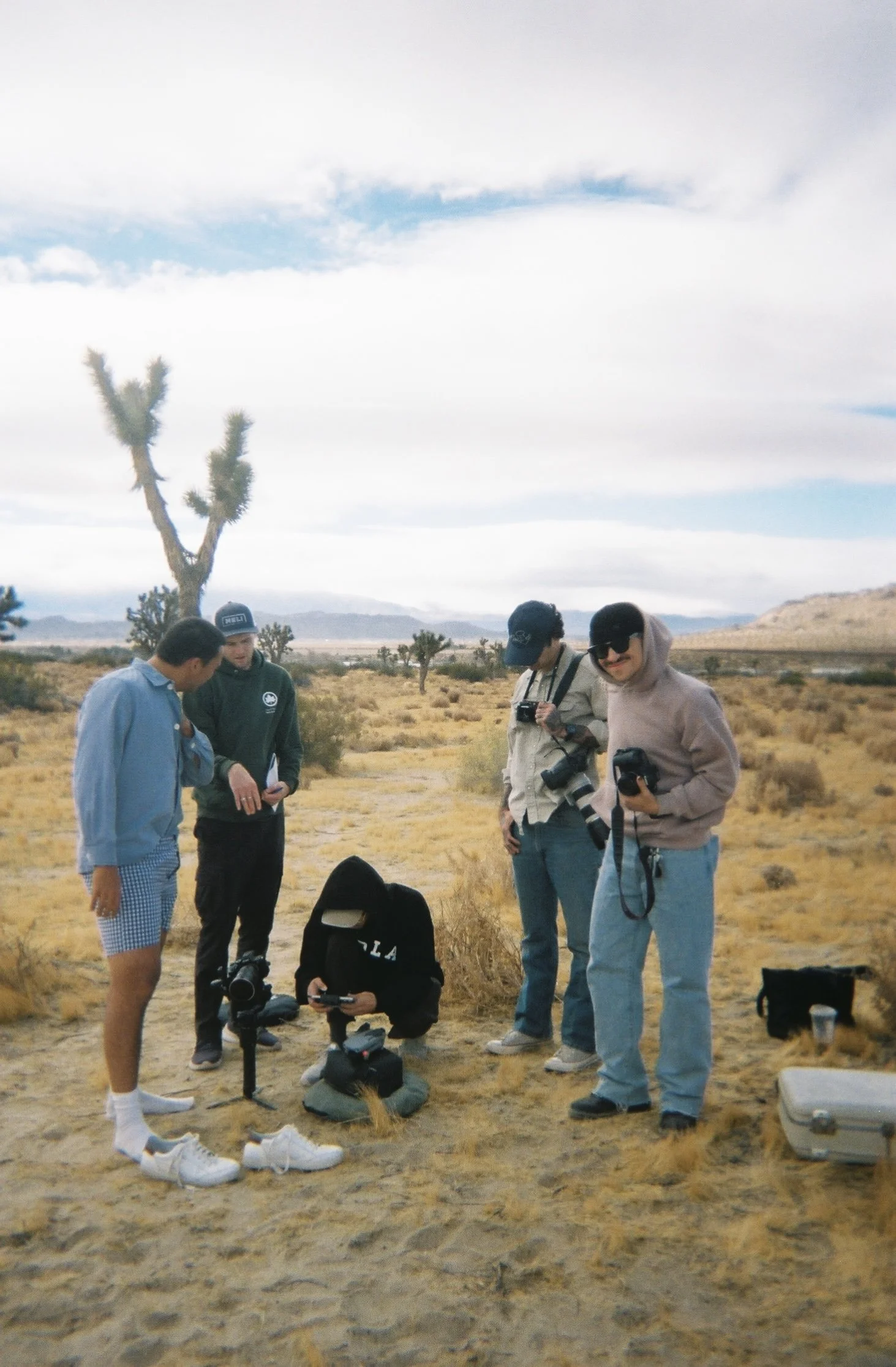 The Boneyard Banquet crew on set of a Boneyard Production