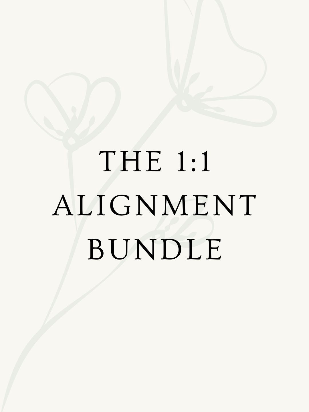 The 1:1 Alignment Bundle