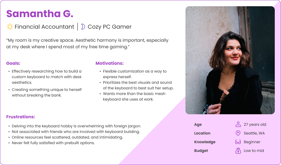 Beginner enthusiast - The main demographic