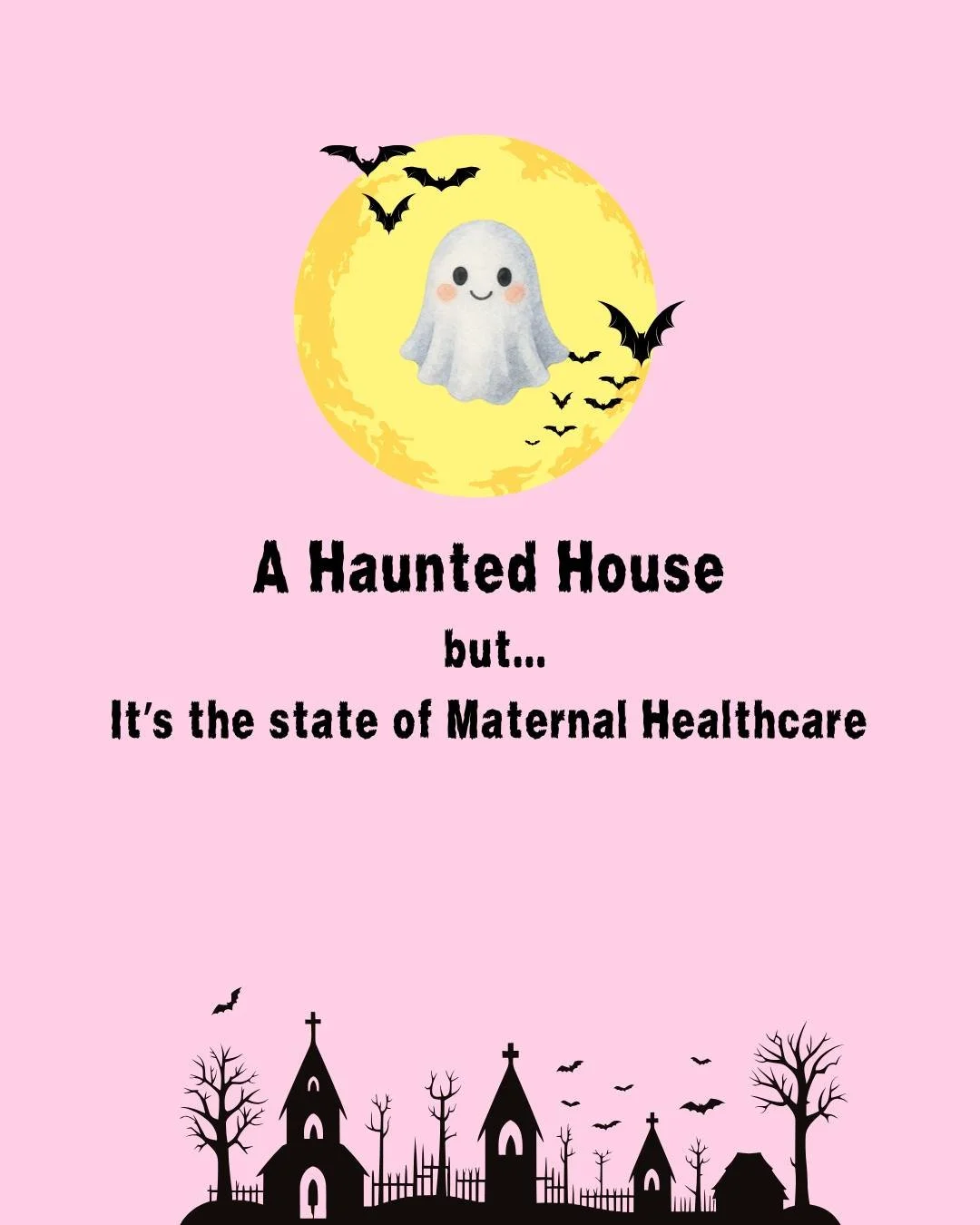It's a haunted house but...

Don't fret this holiday season. Send us a DM and let us help you navigate motherhood &lt;3