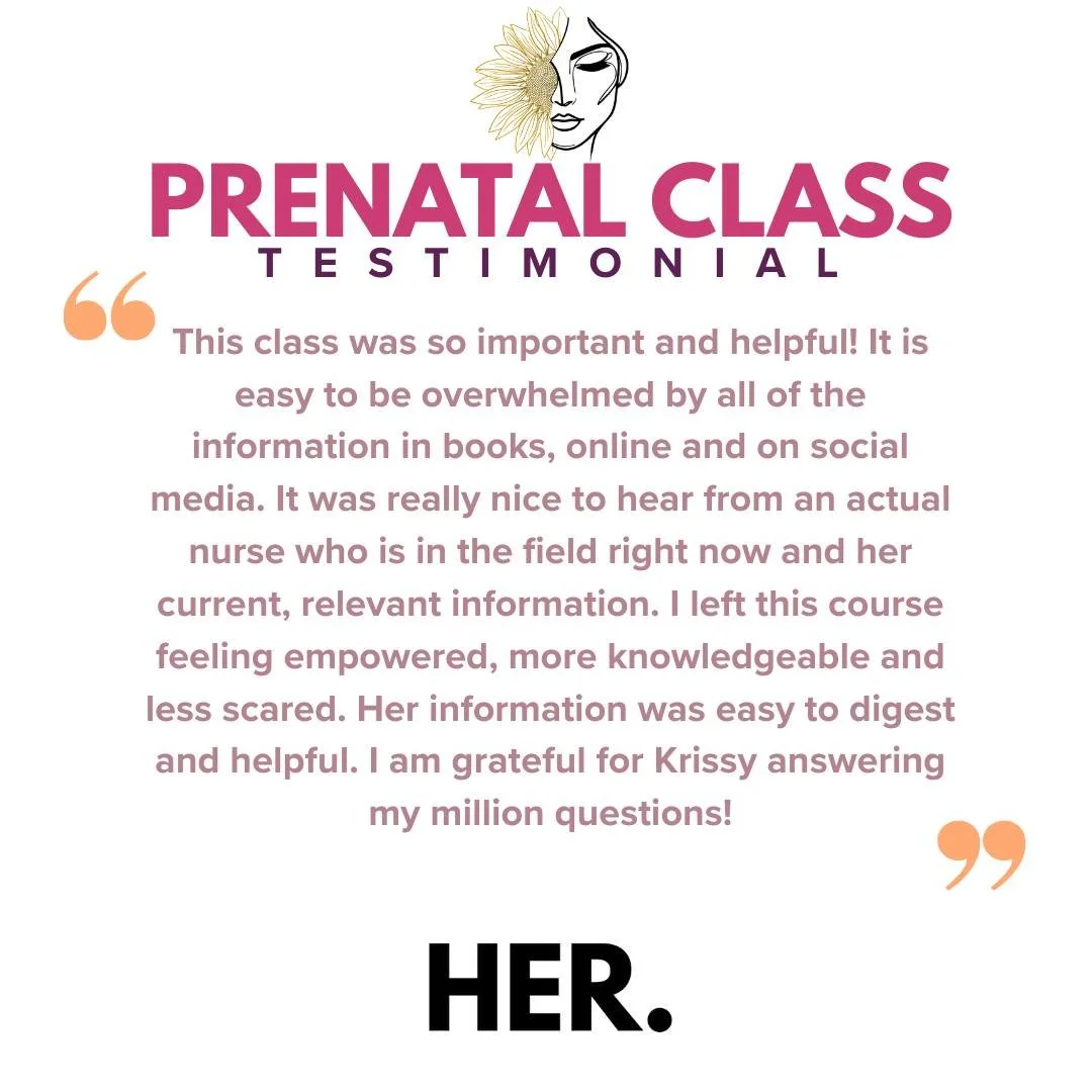 Another Prenatal Class testimonial that filled us with so much joy.

If you or someone you know is feeling a bit overwhelmed right now, send them to us! Whether you're a first time mom, or have done this a few times, everyone can use a little support