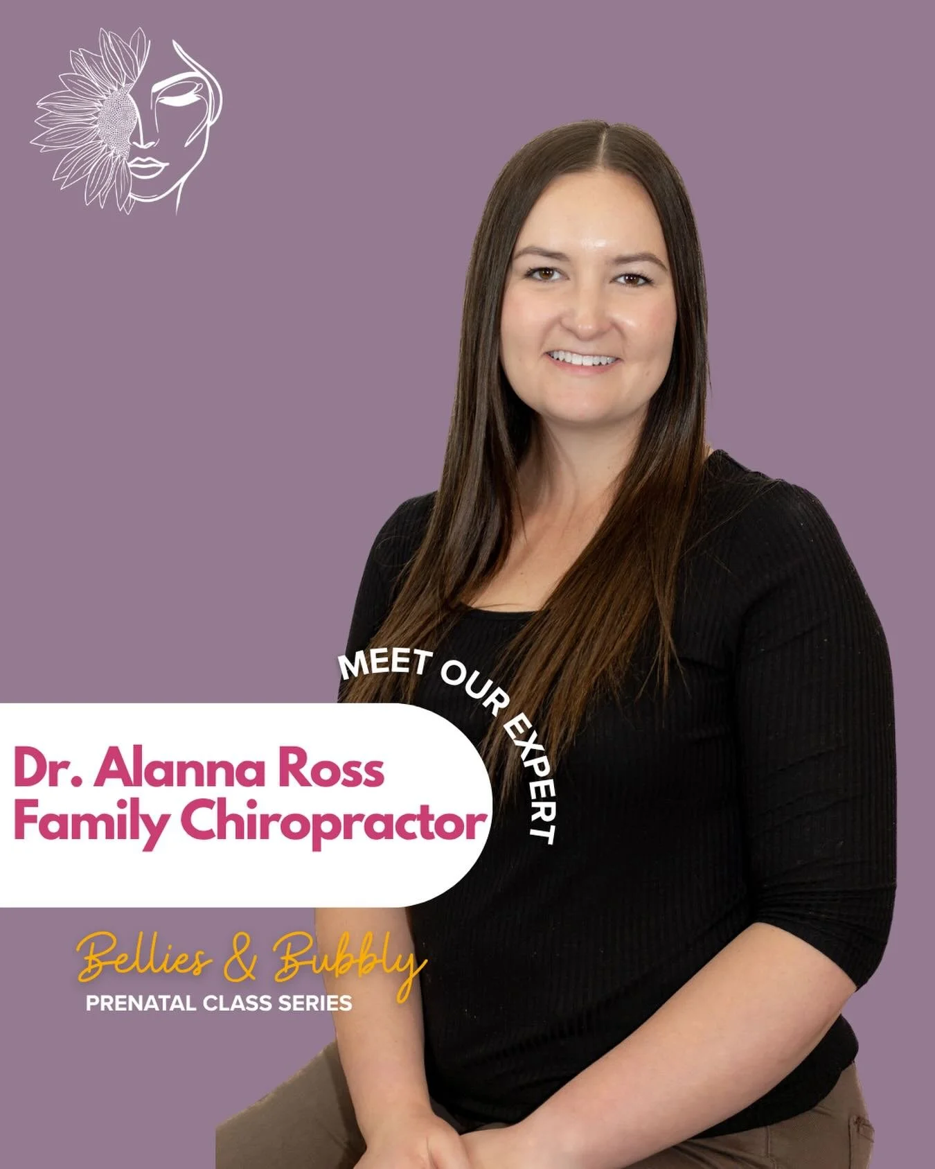 Introducing another expert you&rsquo;ll get to add to your village!! 

Can we get a drum roll&hellip;. For DR ALANNA ROSS!!

Alanna is a family chiropractor in Spruce Grove @backontrackhealthcentre who&rsquo;s passionate about making the transition i