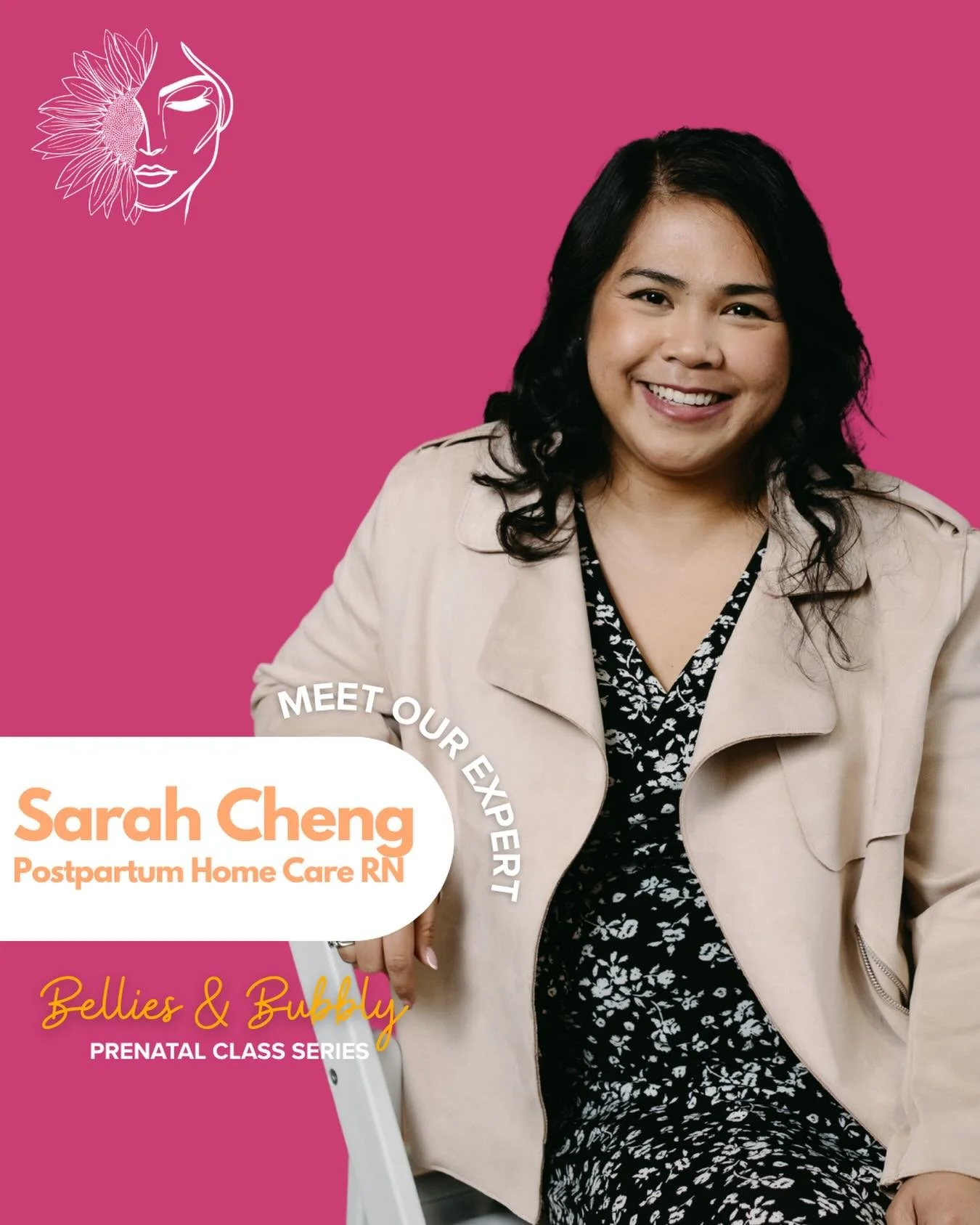 I am so excited to introduce to you our final guest speaker for the first Bellies&amp;Bubbly series&hellip;. 

Can we get a drum roll for SARAH!!! Owner of @nightowlnursingyeg and postpartum expert! 

When Sarah and I chatted over zoom, I instantly s