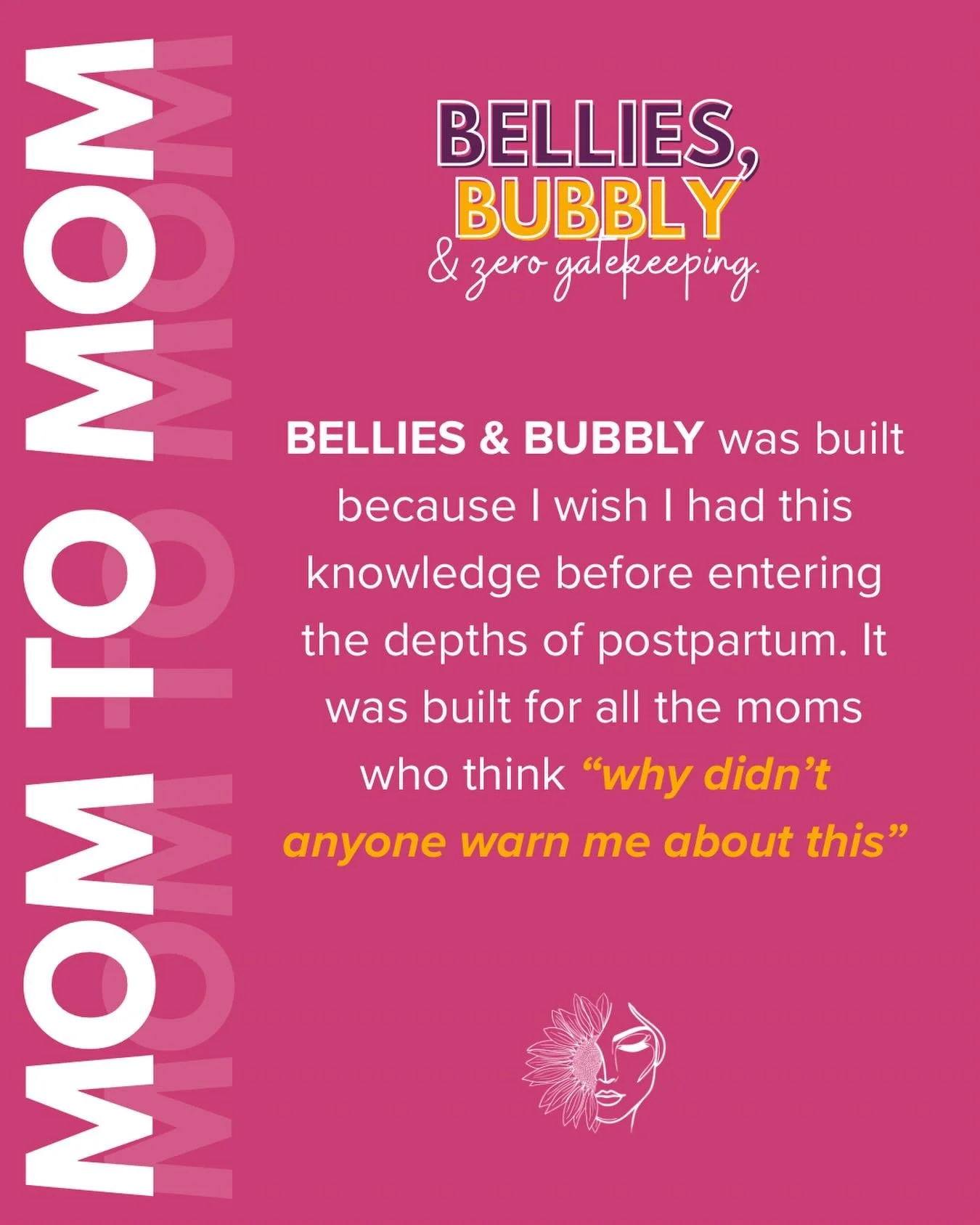 The level of education and support I wish we had before our first was born 🌻💛 

Bellies&amp;Bubbly 🤰🏻🥂 starting May 4

#motherhood #yegmoms #pregnancy #postpartum #mentalhealth