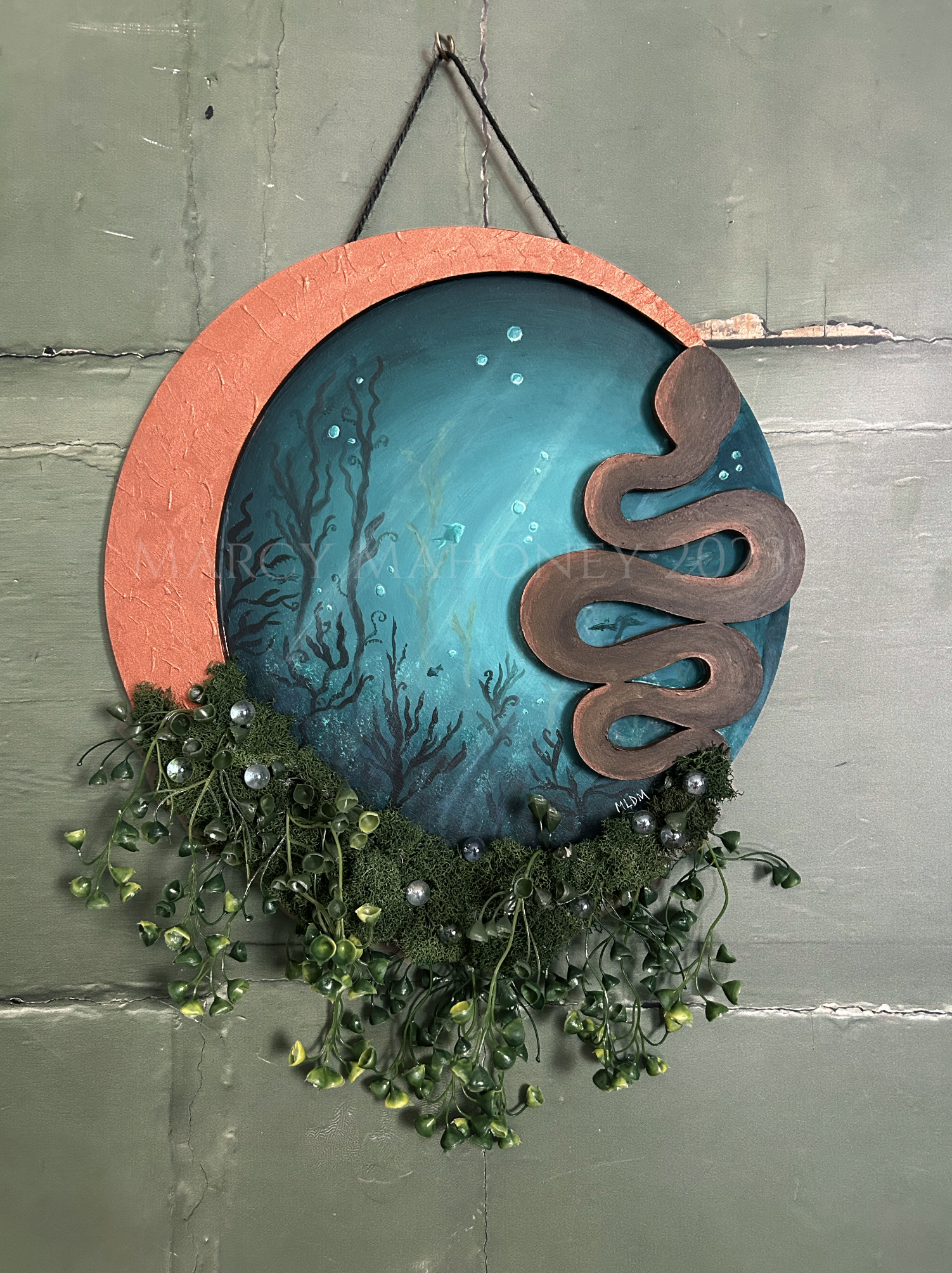 Undersea Afternoon - Acrylic on wood
