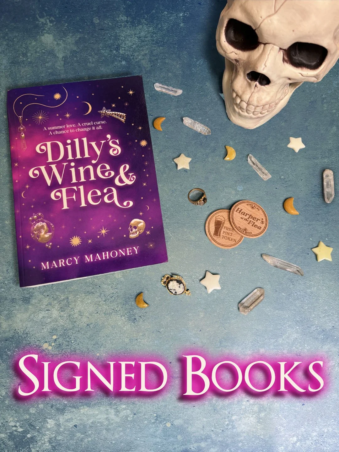 Signed Copy:  "Dilly's Wine & Flea" Trade Paperback Edition