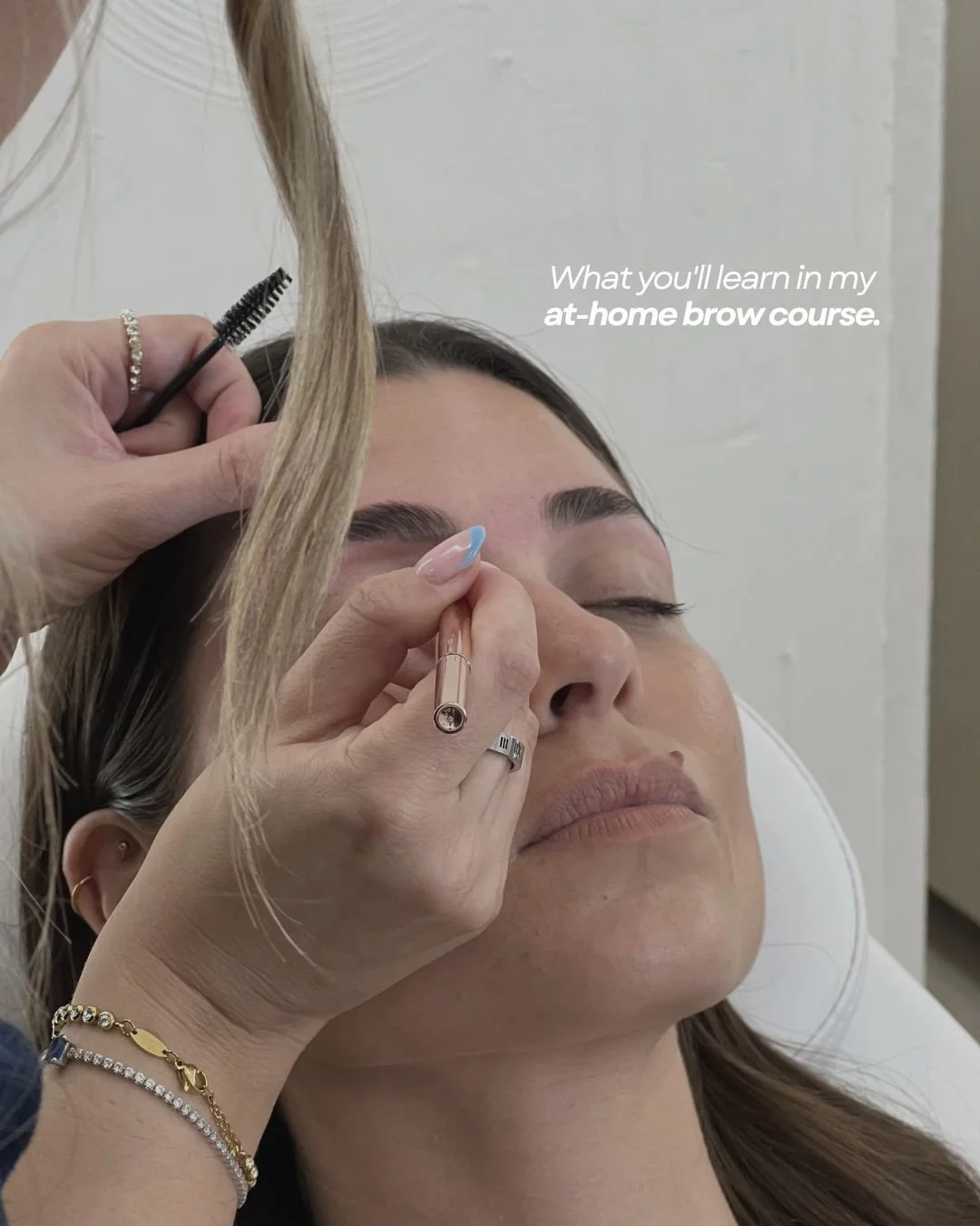 What you&rsquo;ll learn in my at-home brow course.

~ How to understand your face shape and what brow structure actually suits you
~ How to map your brows properly so you stop guessing where your arch should sit
~ How to maintain your shape between a