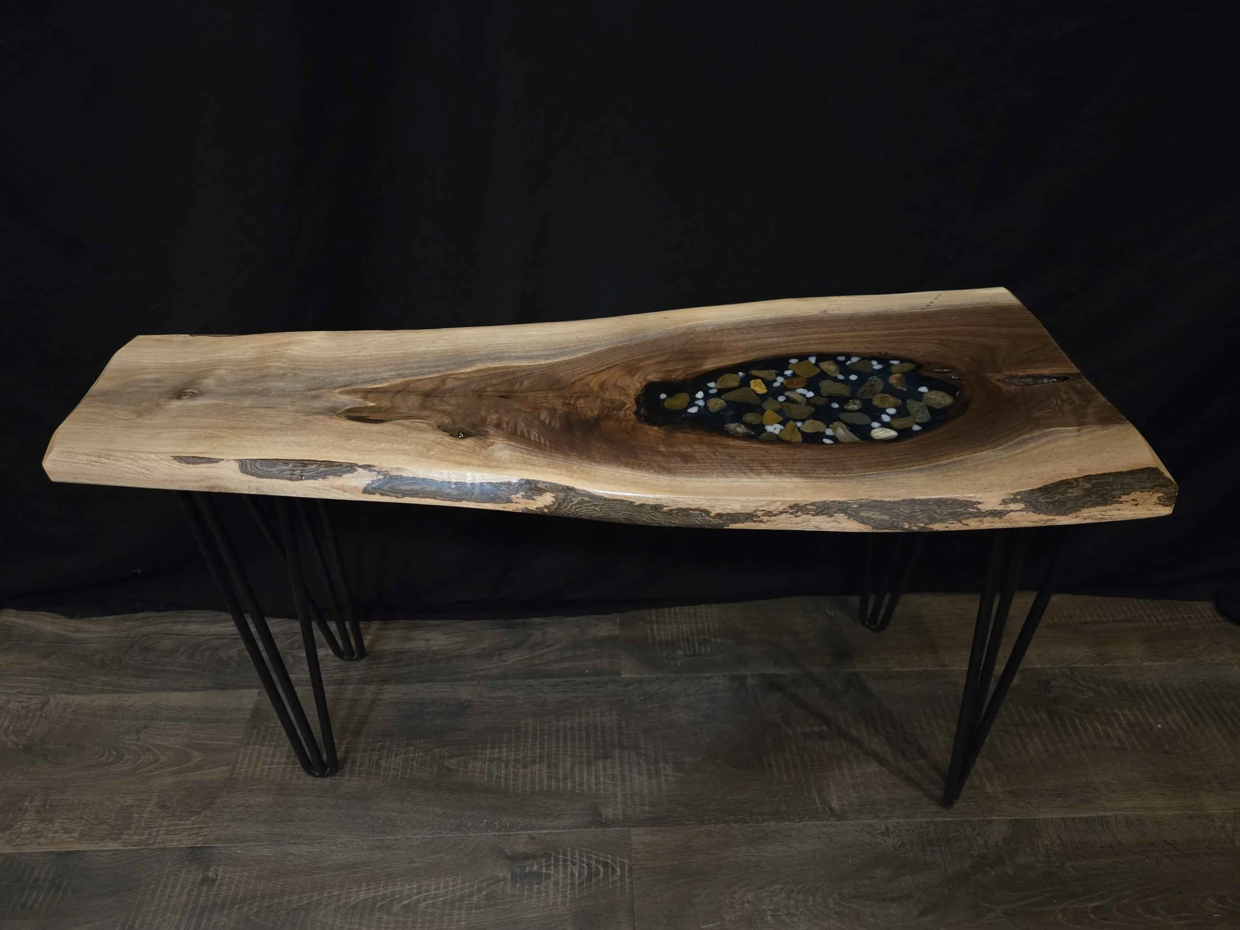 Black Walnut Live Edge Resin Table 2
