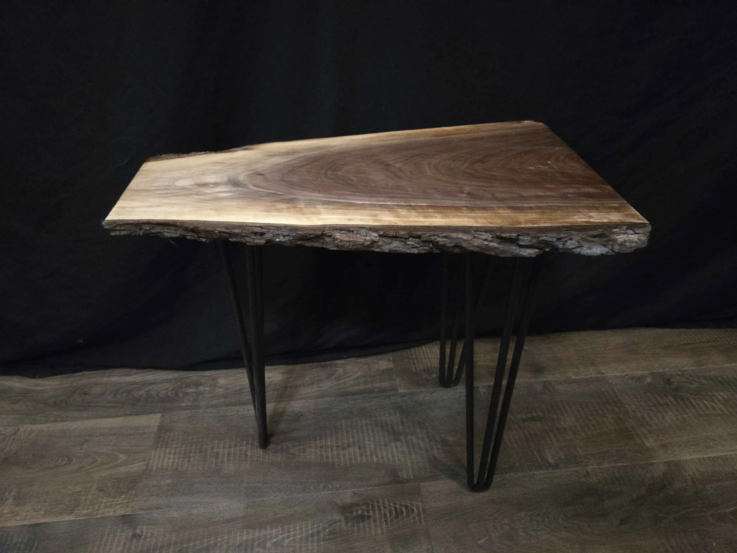 Black Walnut Live Edge End Table 4