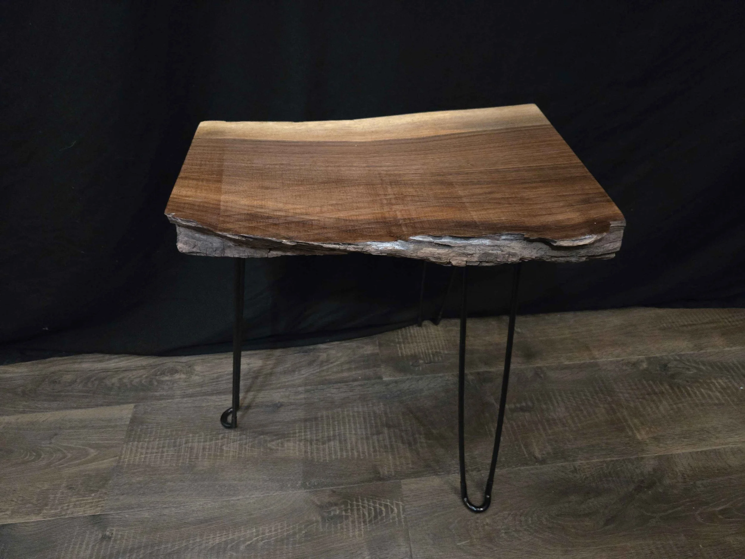 Black Walnut Live Edge End Table 3
