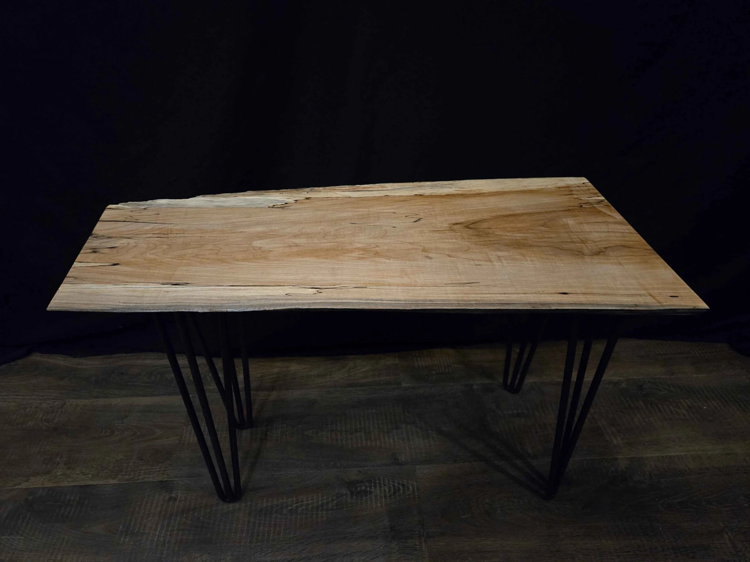 Spalted Maple Live Edge End Table 1