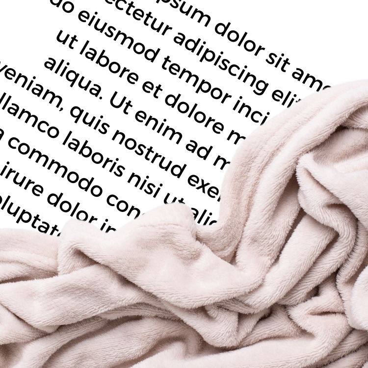 Sentence wrapped in a blanket.