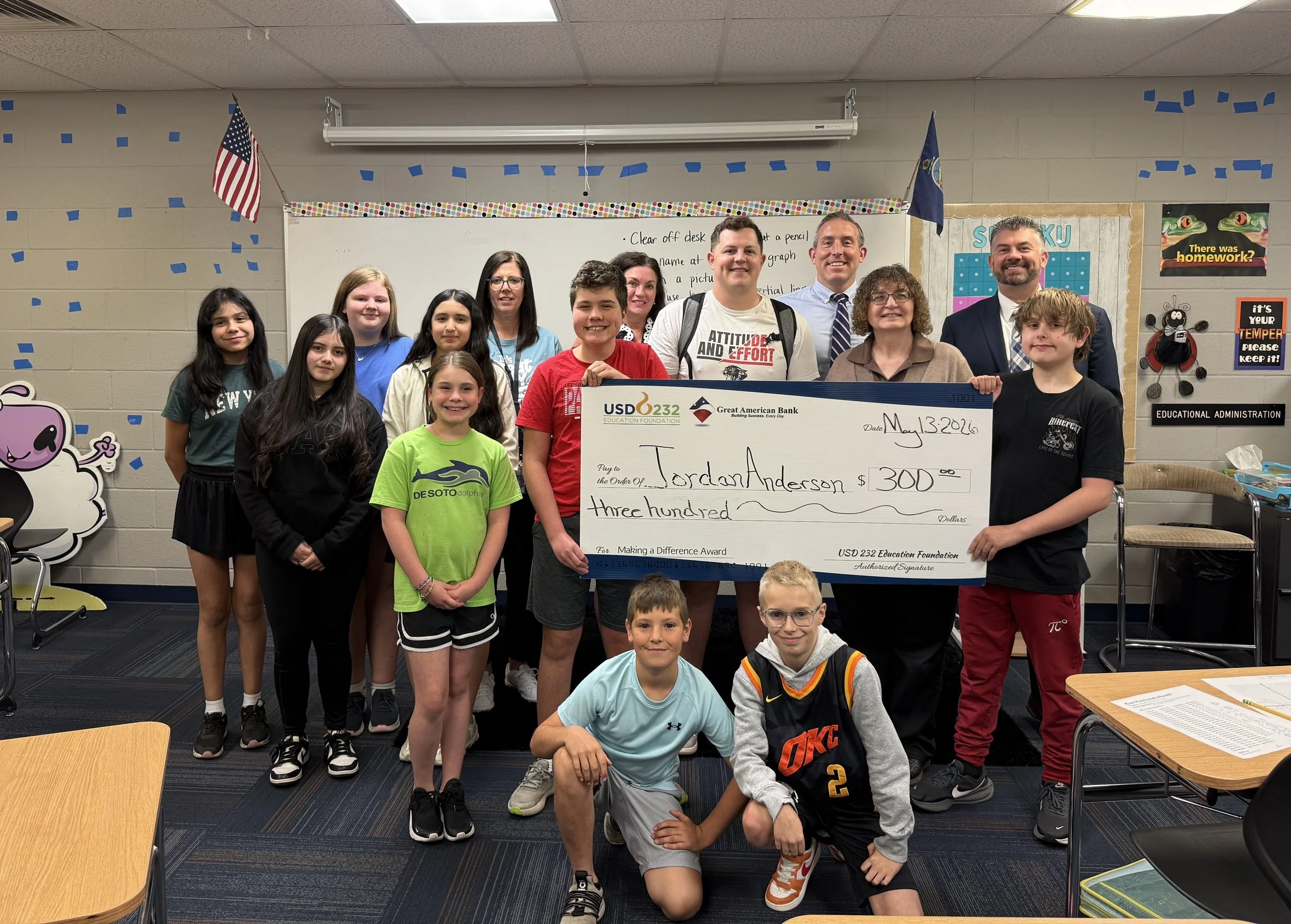 Jordan Anderson Recognized with Making a Difference Award