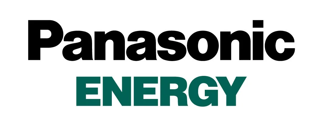 Logo with Panasonic in black and ENERGY in green