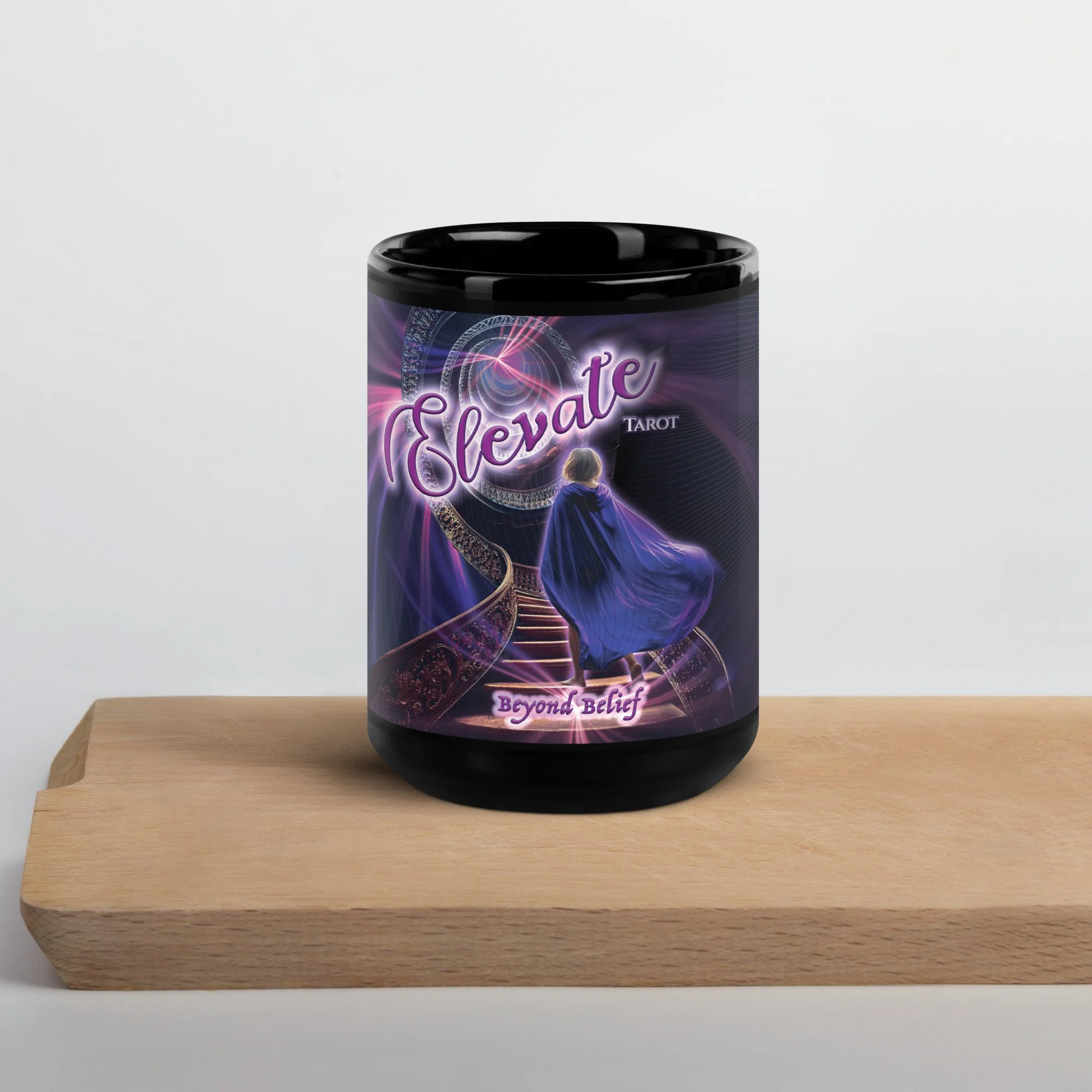 Elevate 11 oz or 15 oz Black Ceramic Mug