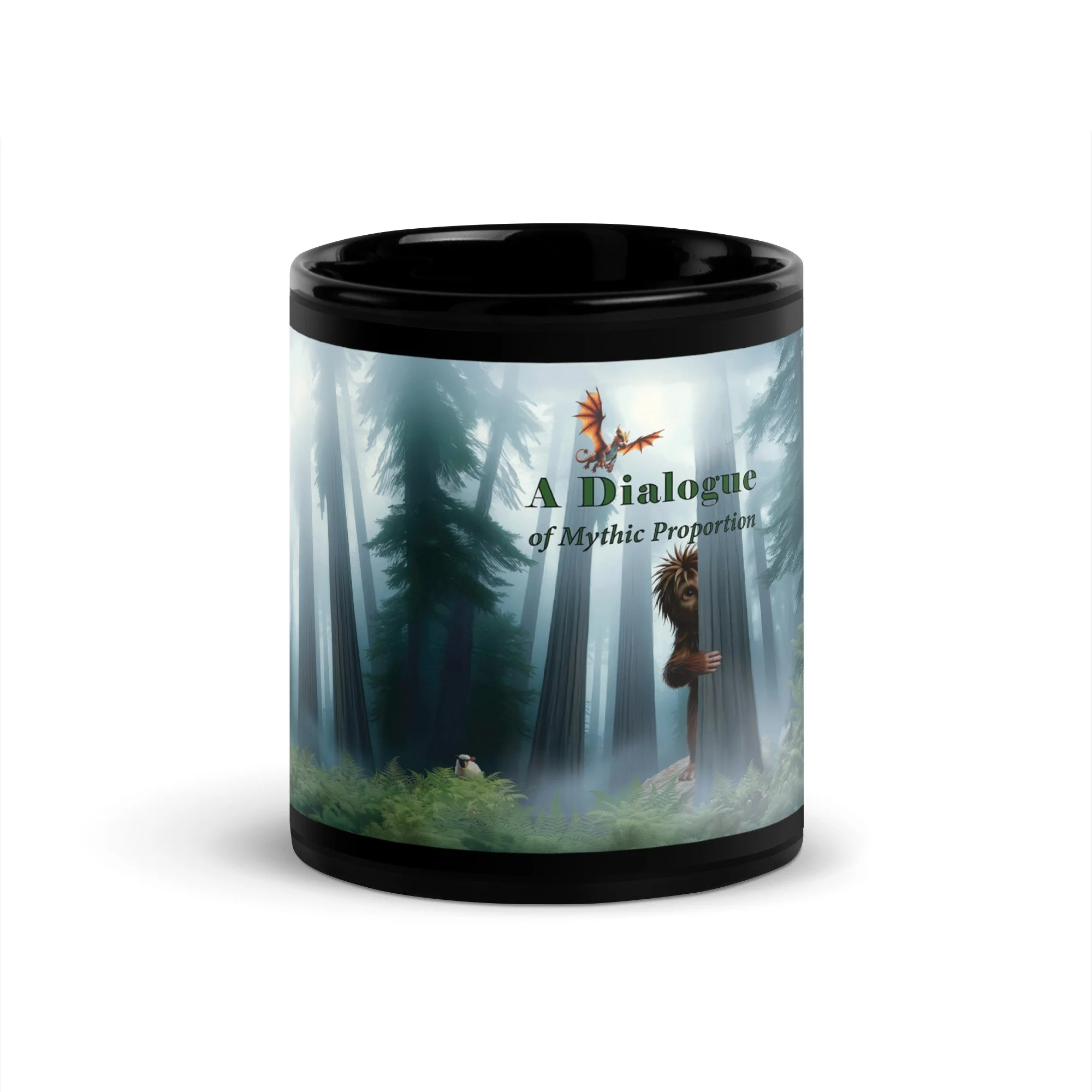 Dialogue 11 oz or 15 oz Black Ceramic Mug