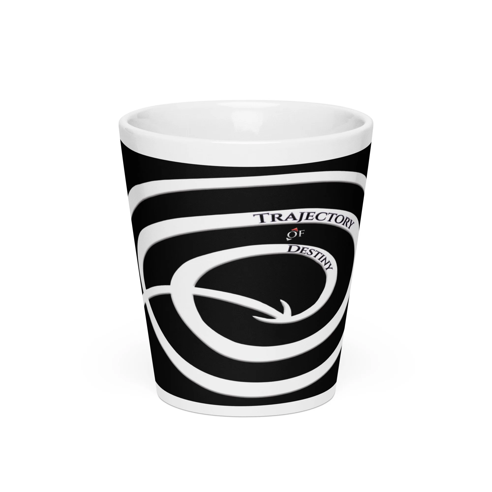 Trajectory Latte White Ceramic 12oz Mug