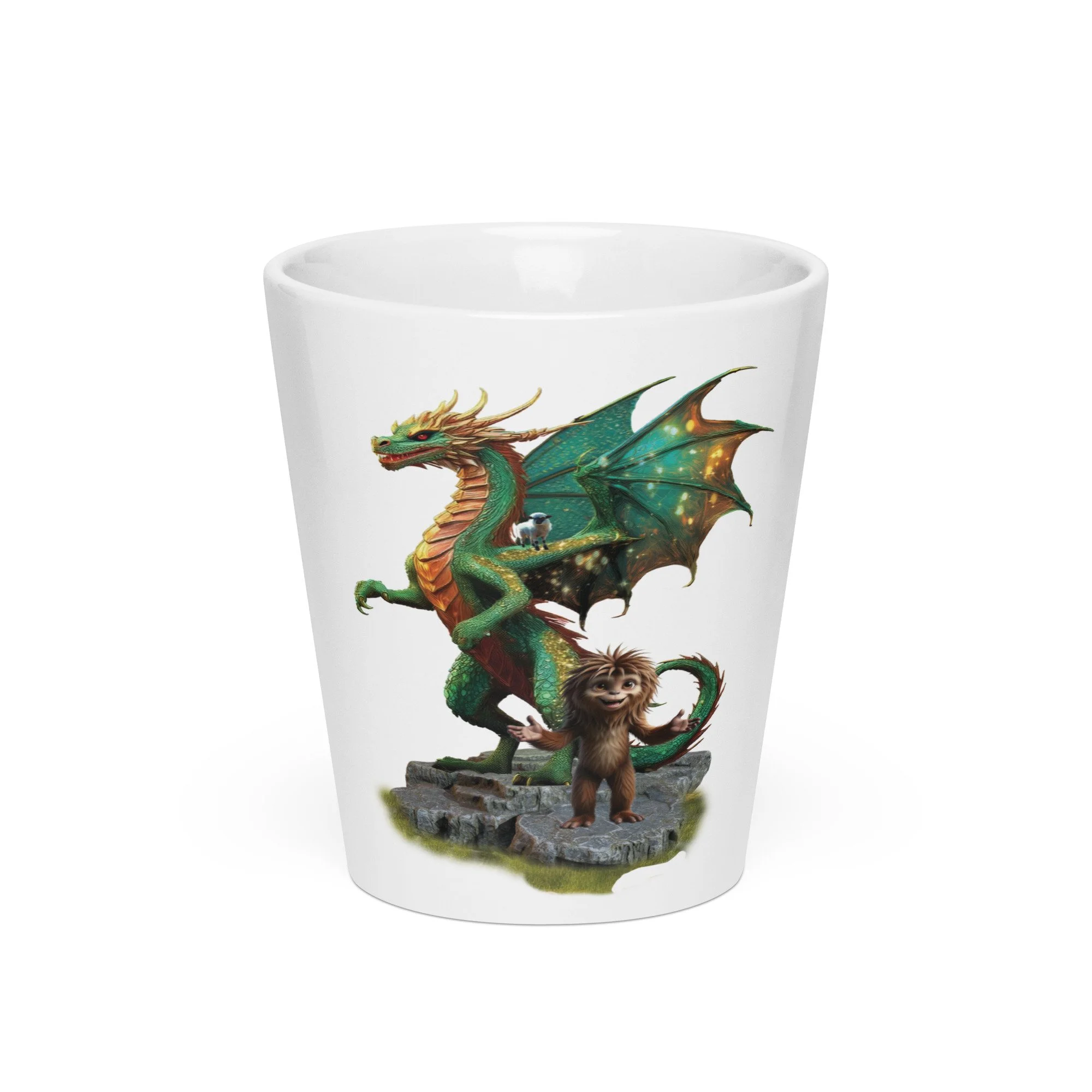 Dialogue Trio2 12oz Latte White Ceramic Mug